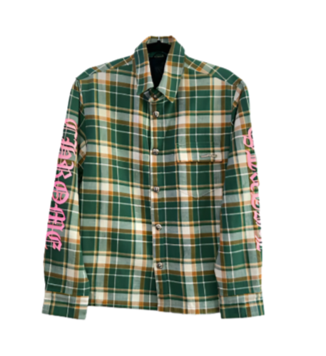 Chrome Hearts Green Flannel Plaid Jacket