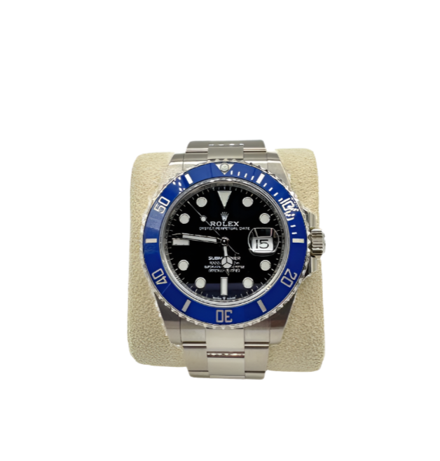 Rolex 41MM Submariner Date White Gold and Blue Ceramic Bezel and Black Dial