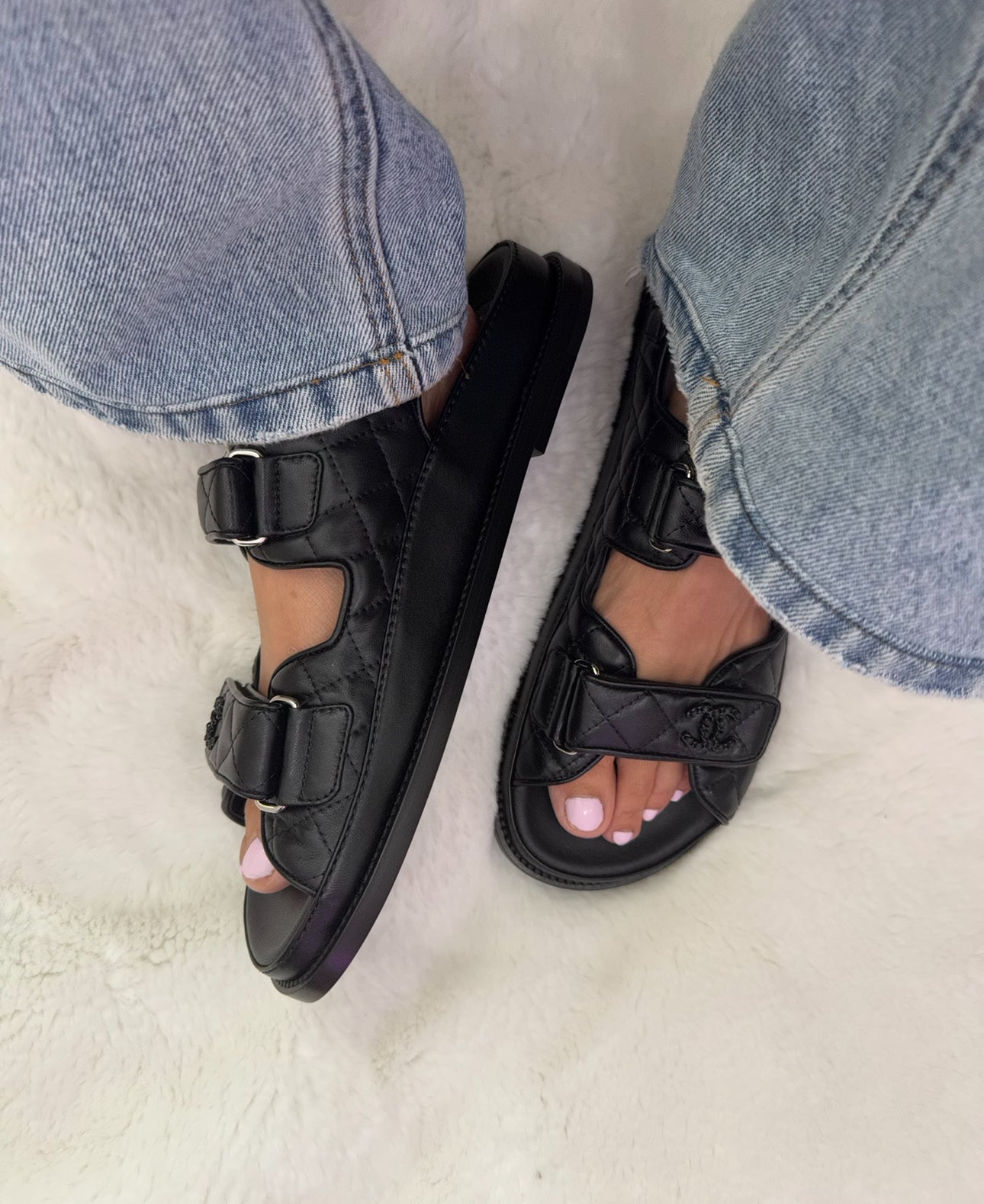 Chanel So Black Dad Sandals