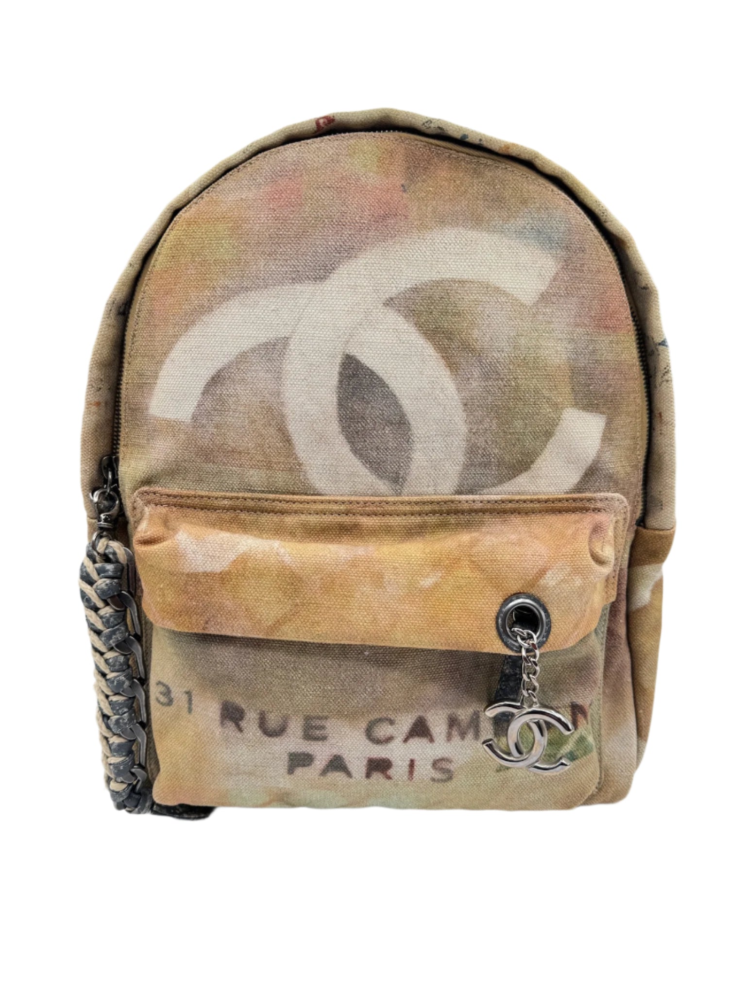 Chanel Canvas Graffiti Backpack
