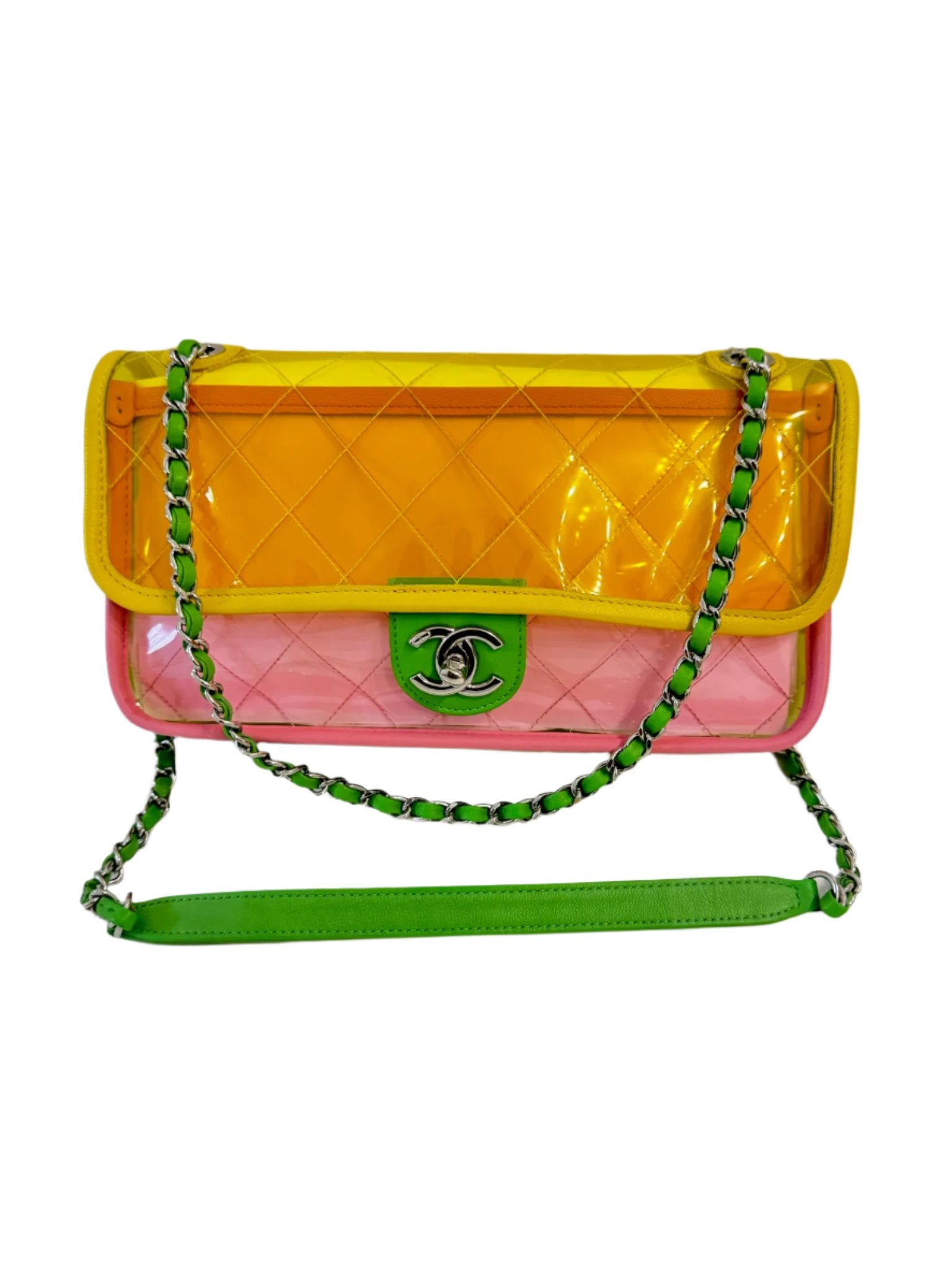 CHANEL Coco Splash PVC Flapbag