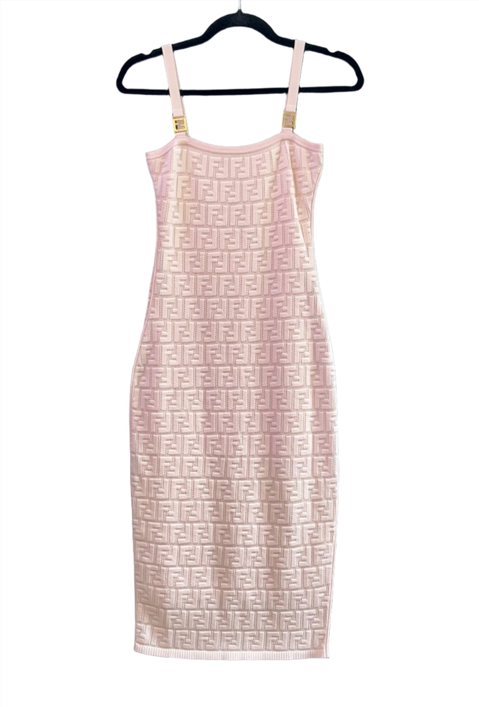 Fendi Light Pink FF Logo Dress