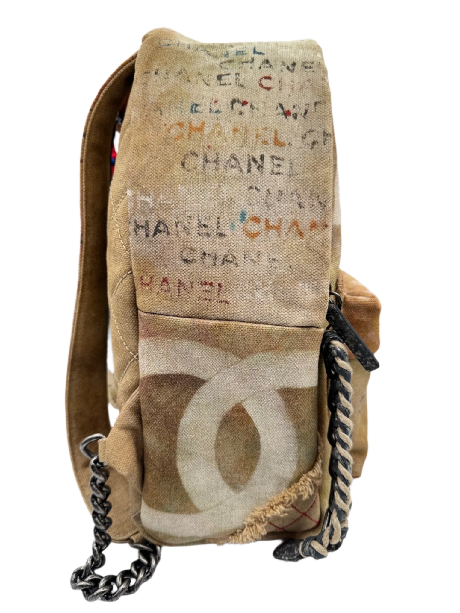 Chanel Canvas Graffiti Backpack
