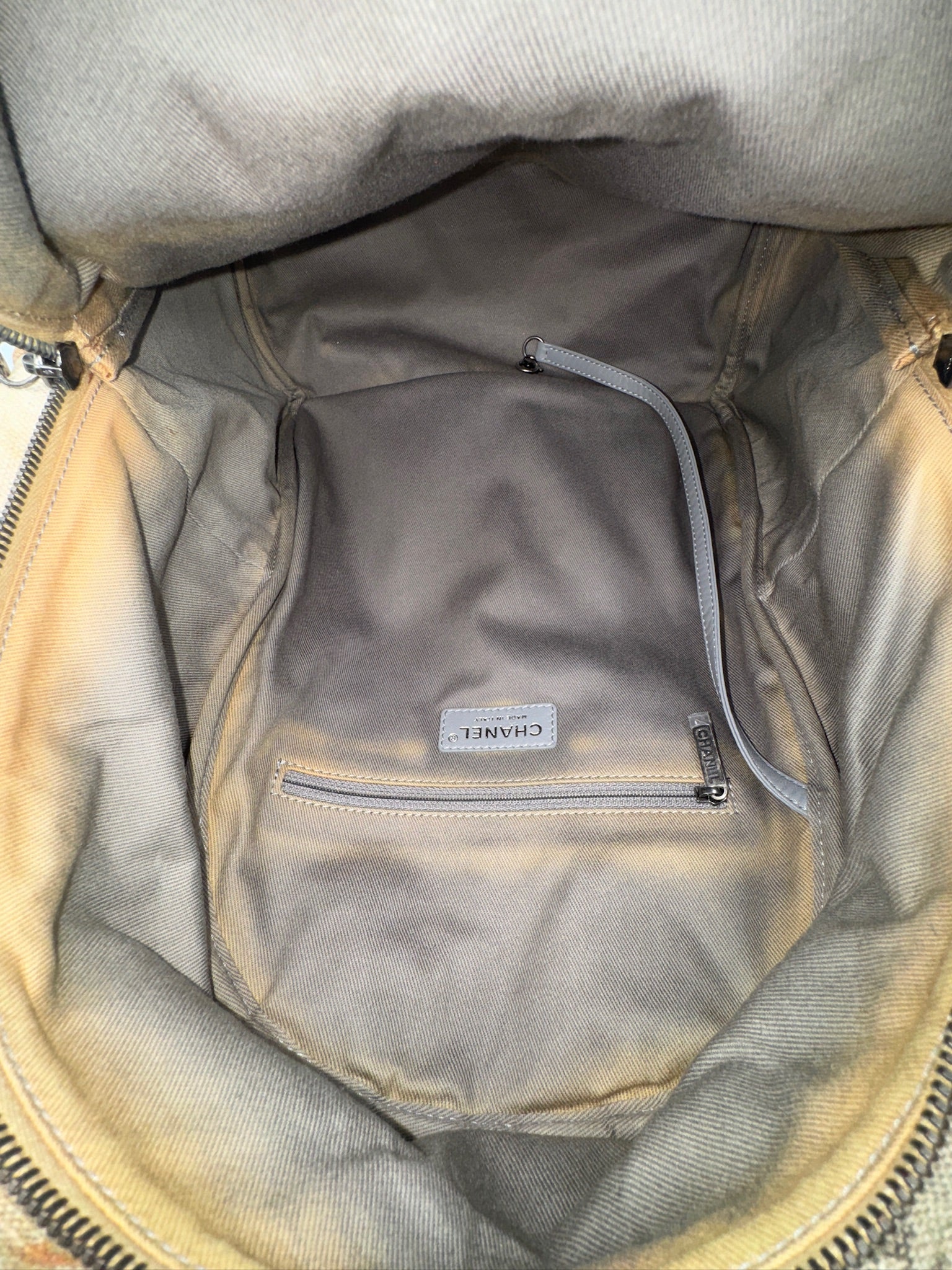 Chanel Canvas Graffiti Backpack