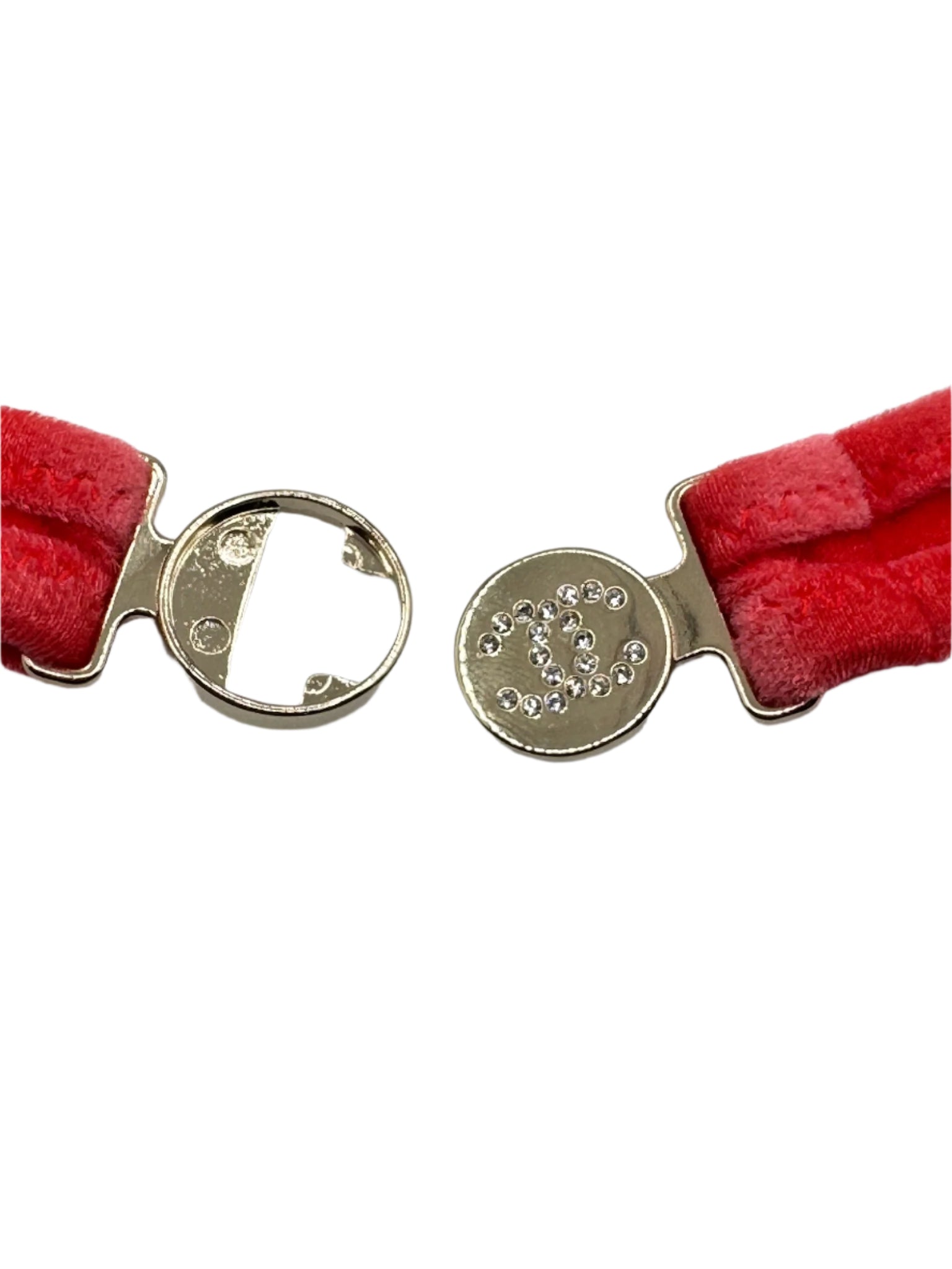 Chanel Coco Beach Coral Red Bikini Top and Bottom Set