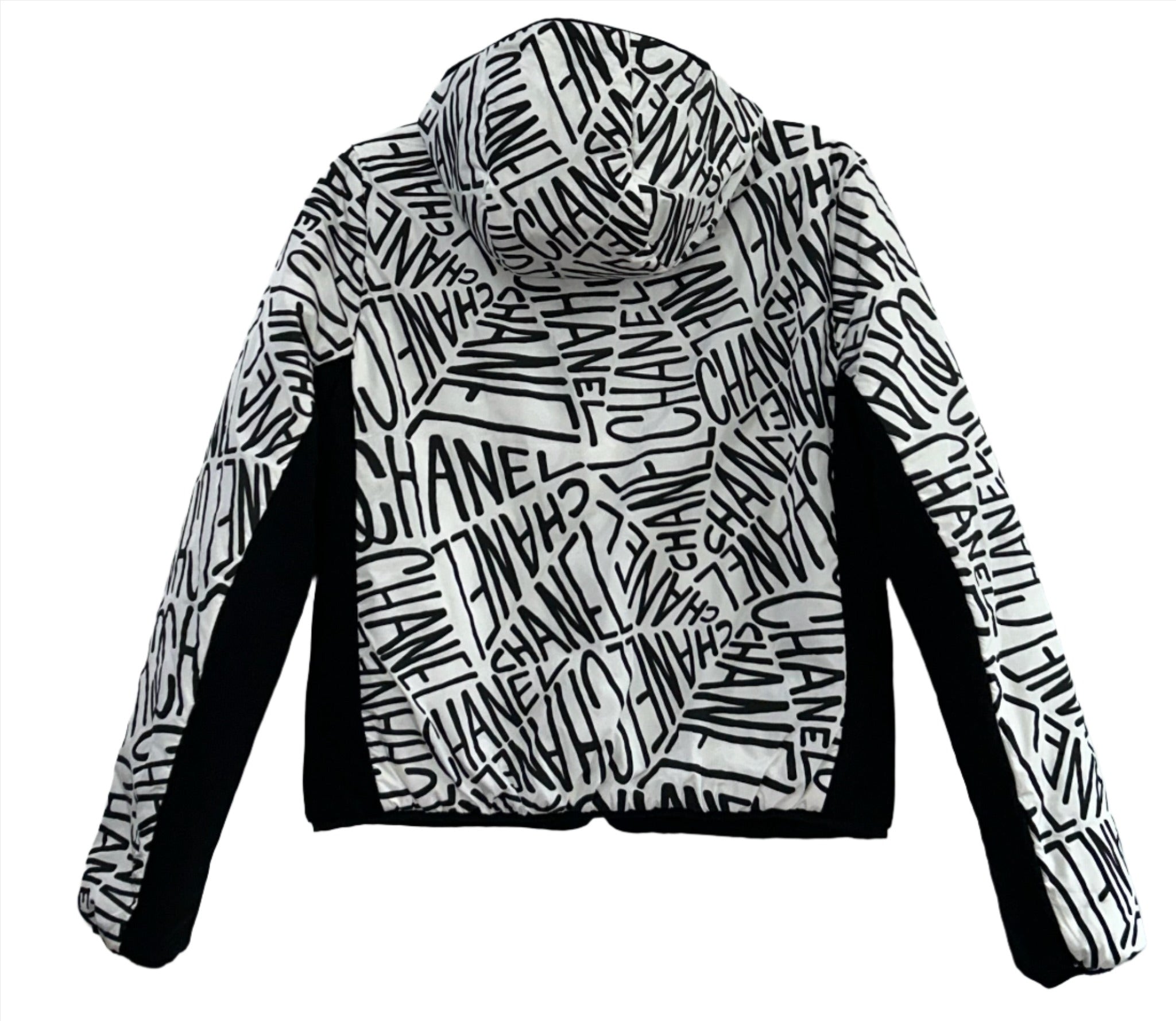 Chanel Black and White Reversible Puffer Jacket