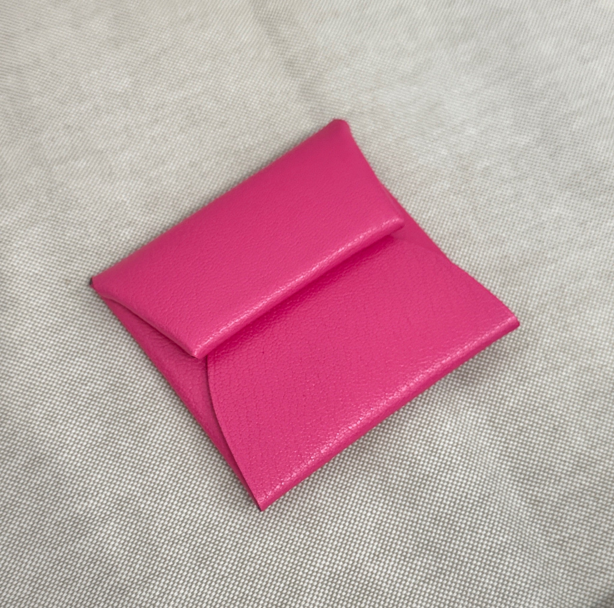 Hermès Bastia Coin Purse Rose Shocking