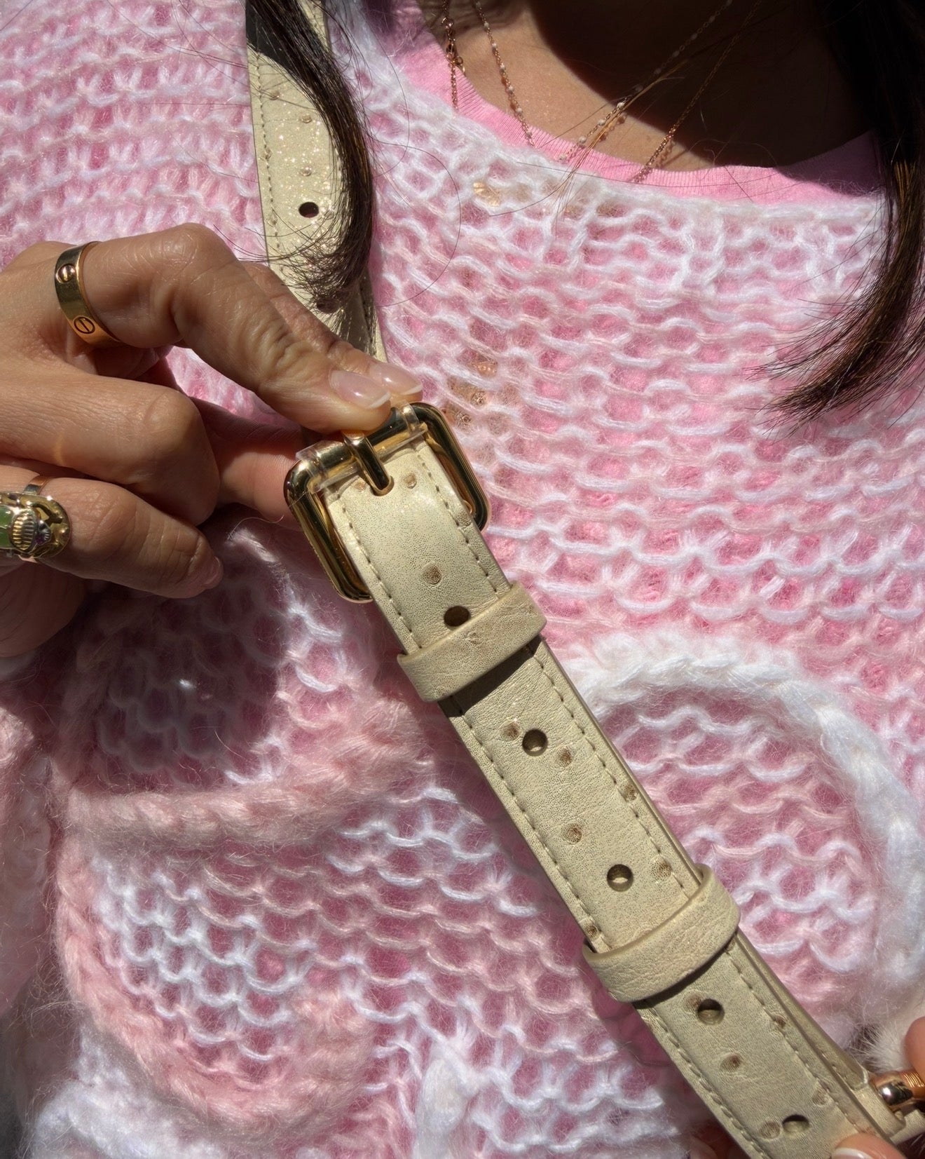 Louis Vuitton X Takashi Murakami White Mink Bumbag With Ostrich and Multicolors Monogram