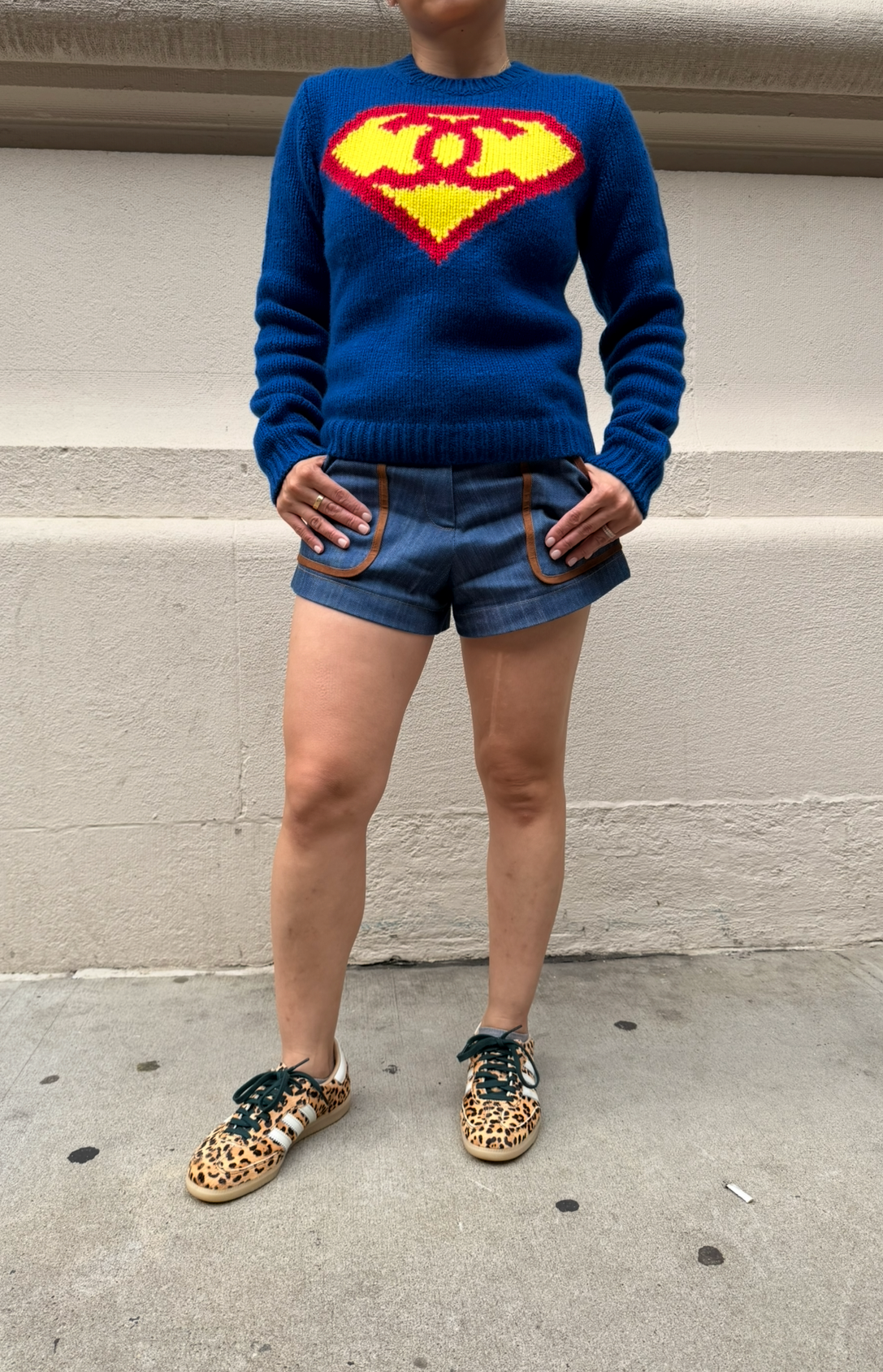 CHANEL Superman CC Cashmere Pullover Sweater