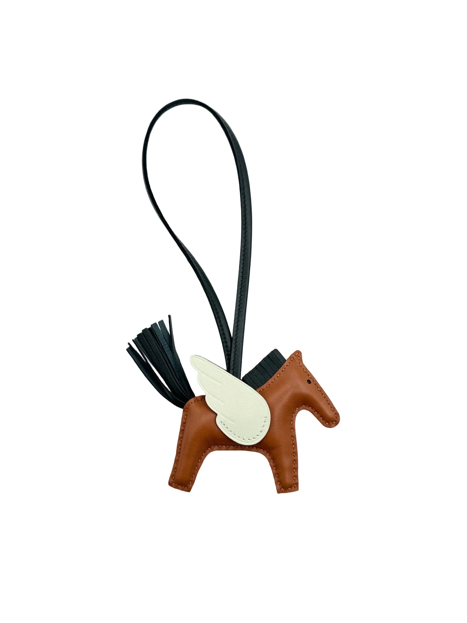 Hermès Rodeo PM Pegase Bag Charm Brown Vert Cypress Vert Fizz