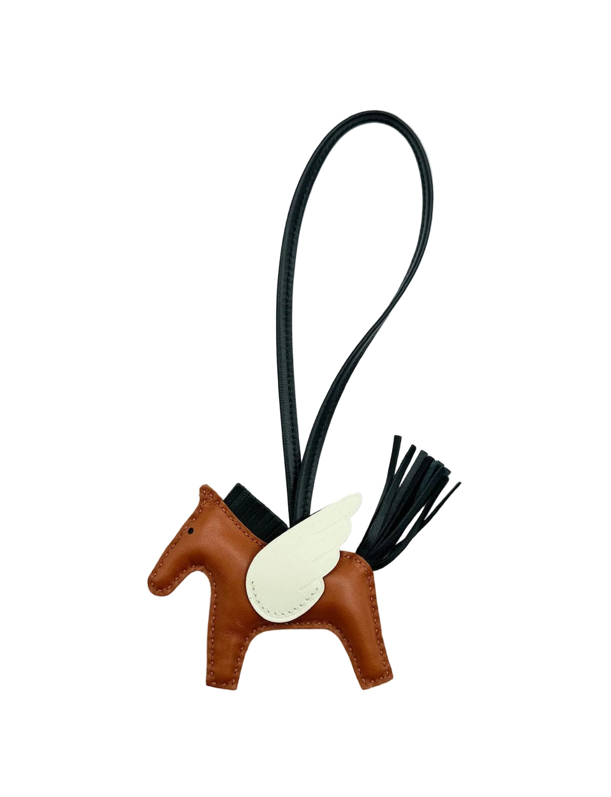 Hermès Rodeo PM Pegase Bag Charm Brown Vert Cypress Vert Fizz