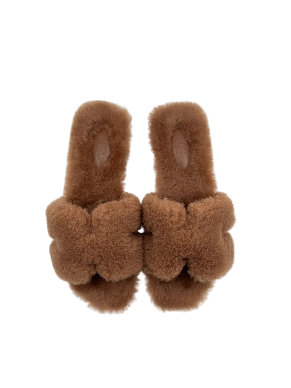 Hermès Brown Shearling Orans