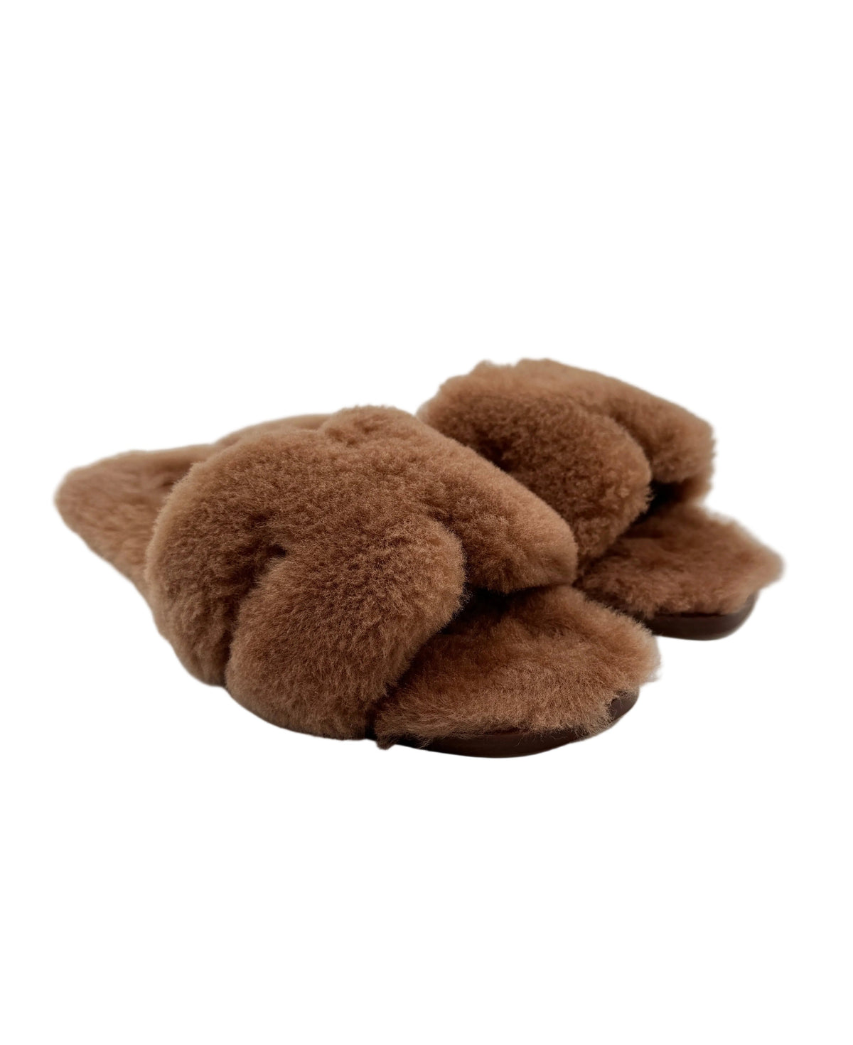 Hermès Brown Shearling Orans