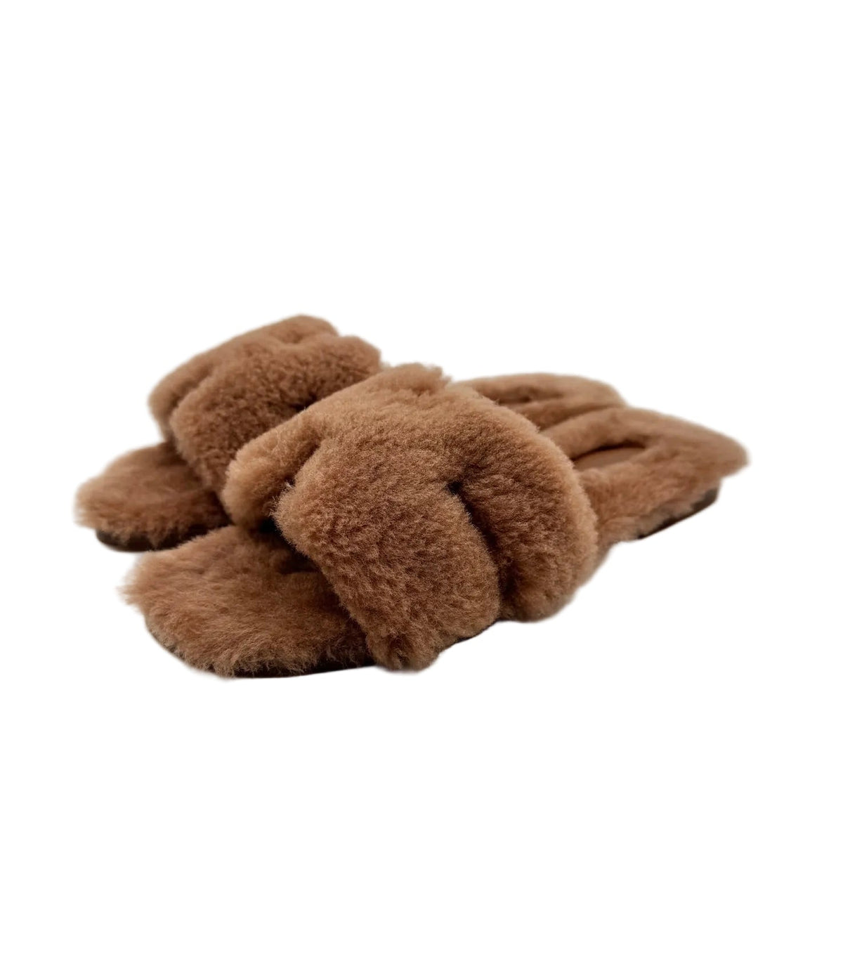 Hermès Brown Shearling Orans