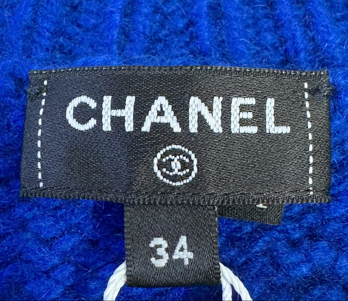 CHANEL Superman CC Cashmere Pullover Sweater