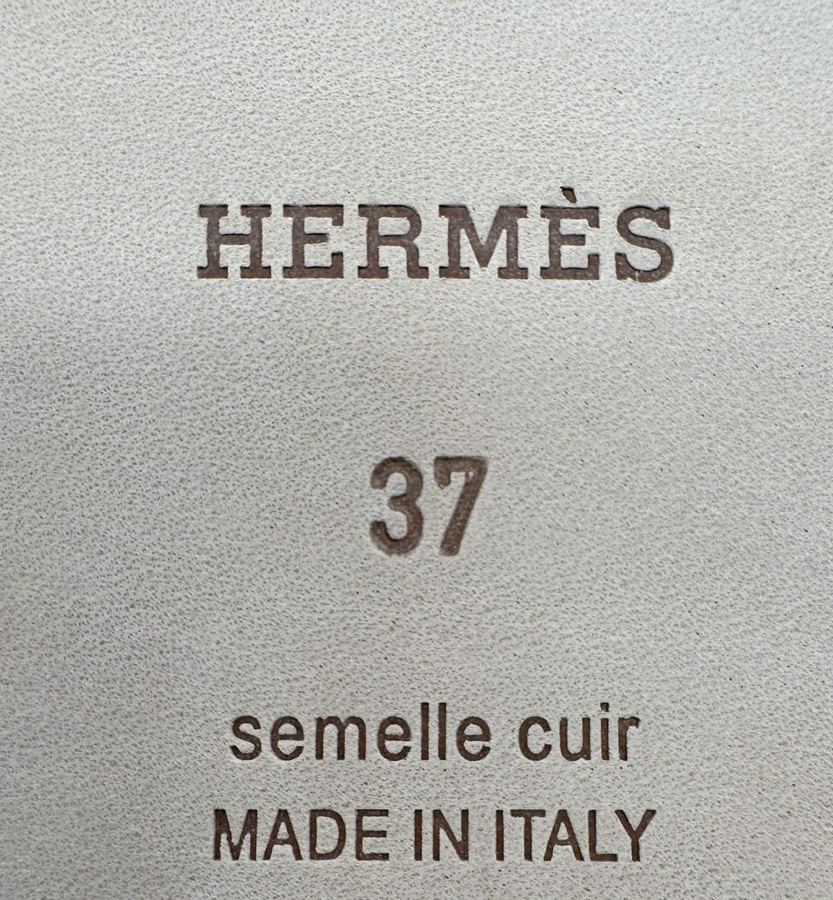 Hermès Brown Shearling Orans