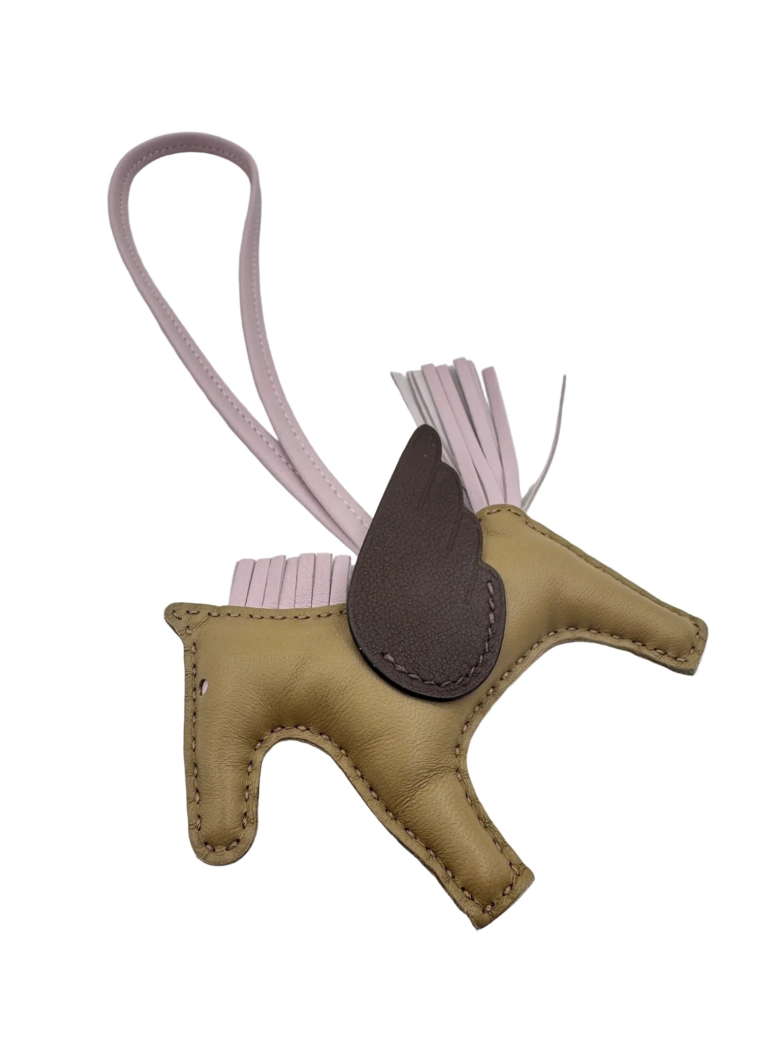 Hermès Rodeo PM Pegase Bag Charm Beige Marfa Mauve Pale Moka