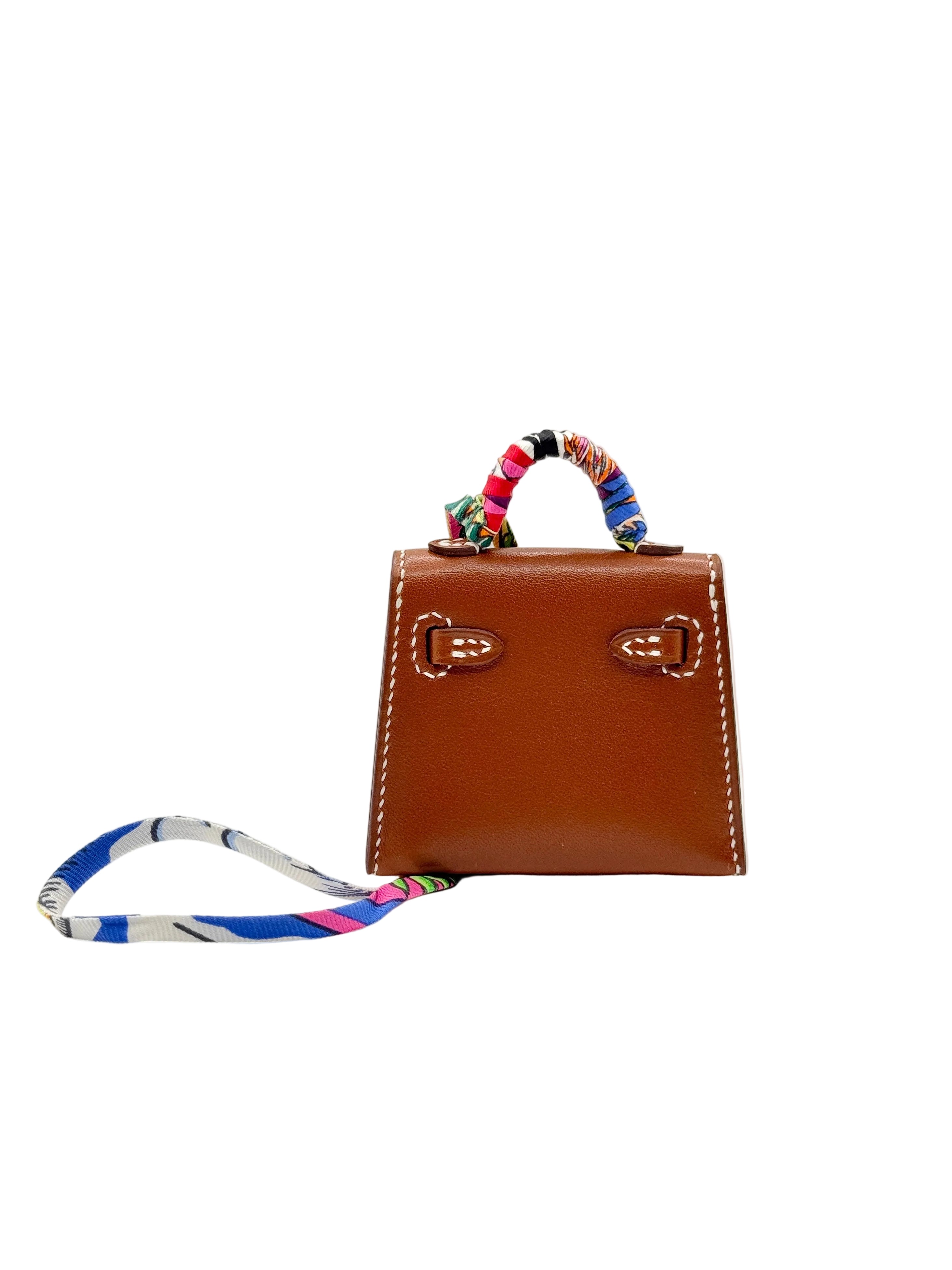 Hermès Micro Kelly Brown Bag Charm