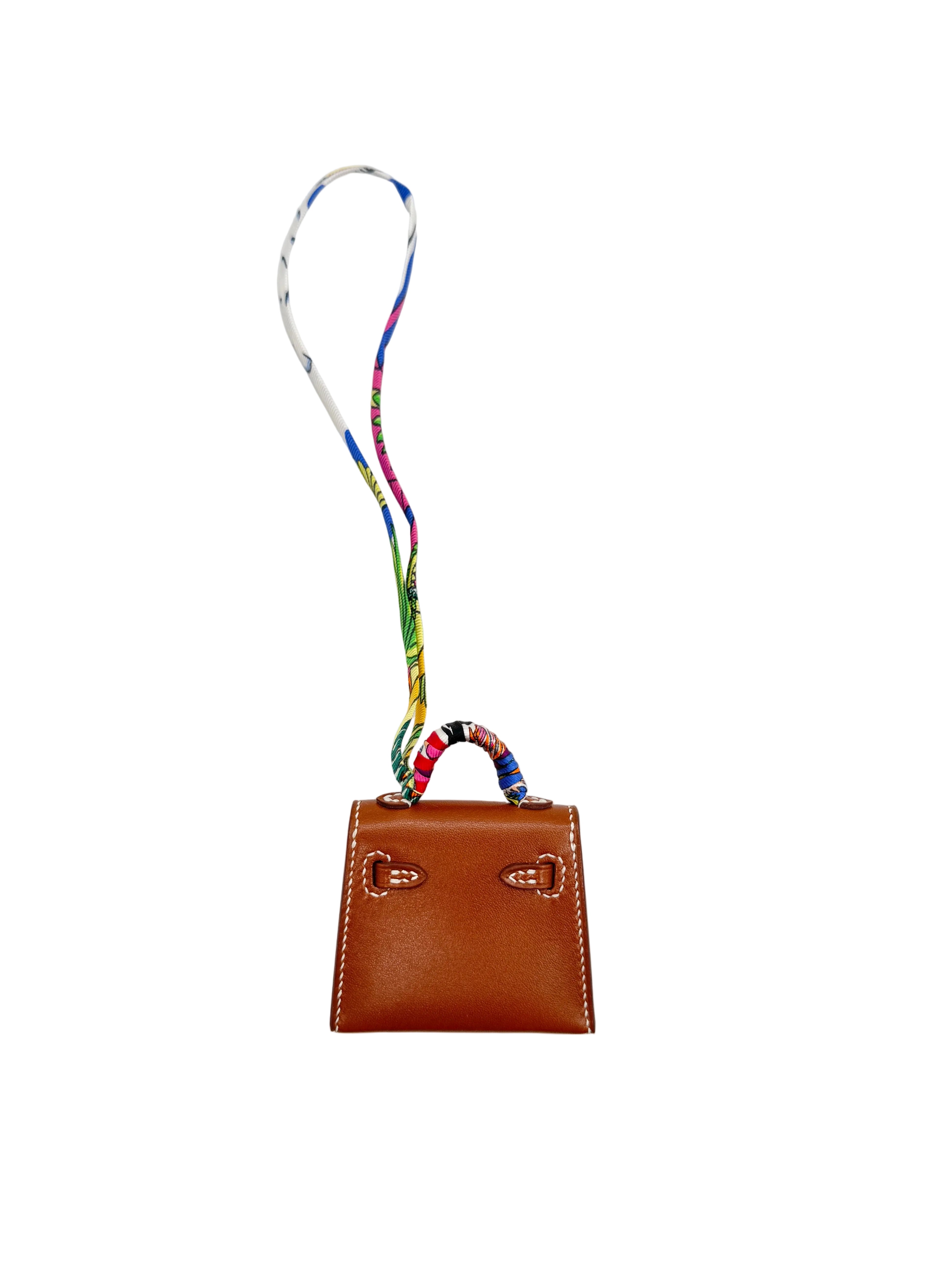 Hermès Micro Kelly Brown Bag Charm
