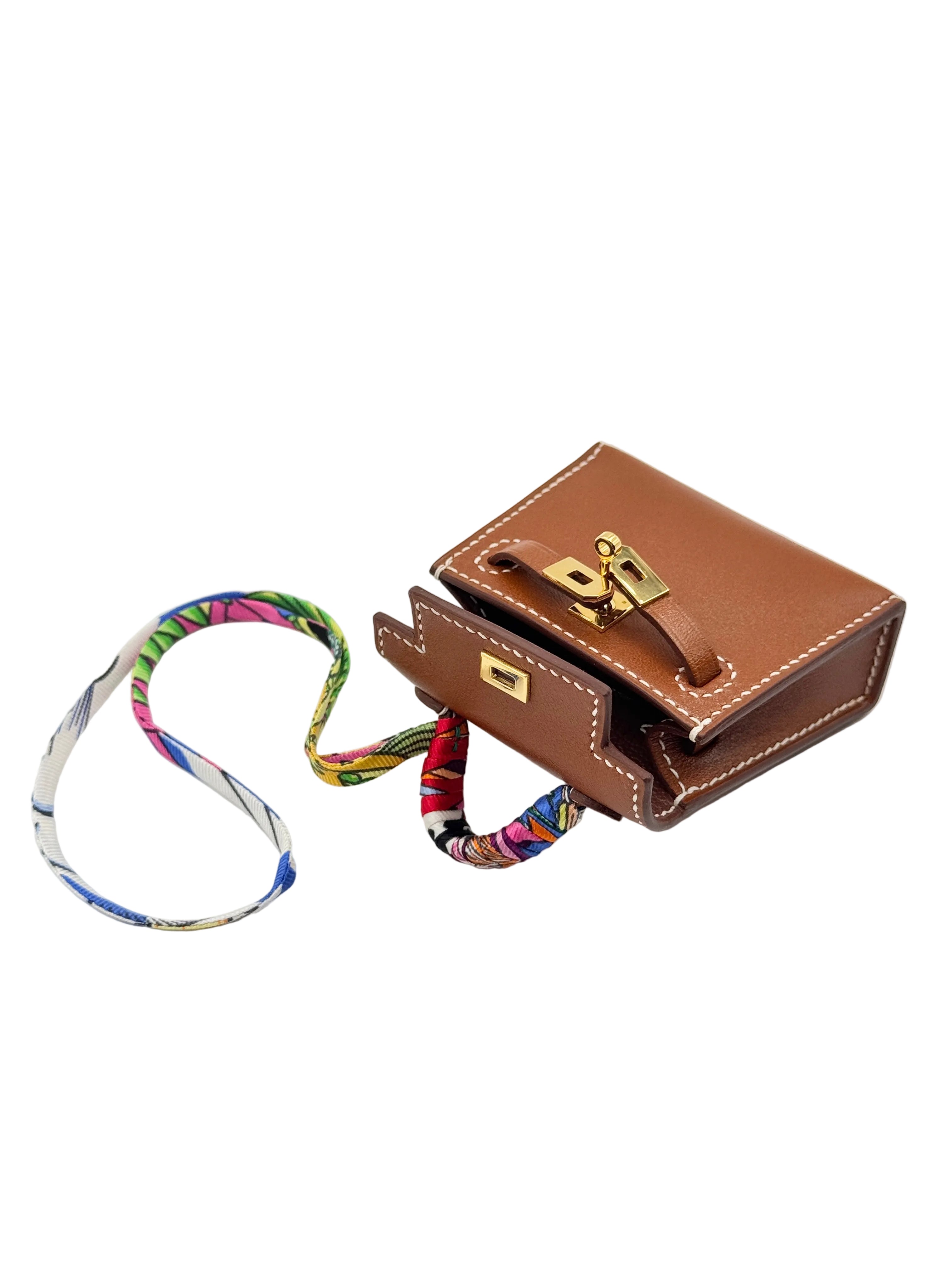 Hermès Micro Kelly Brown Bag Charm
