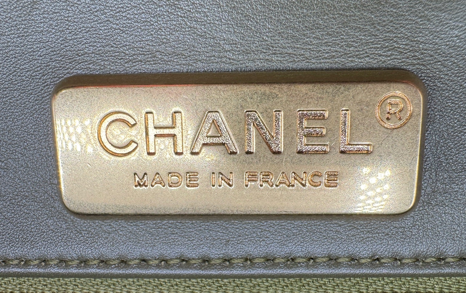 Chanel Matte Khaki Green Alligator Classic Double Flapbag