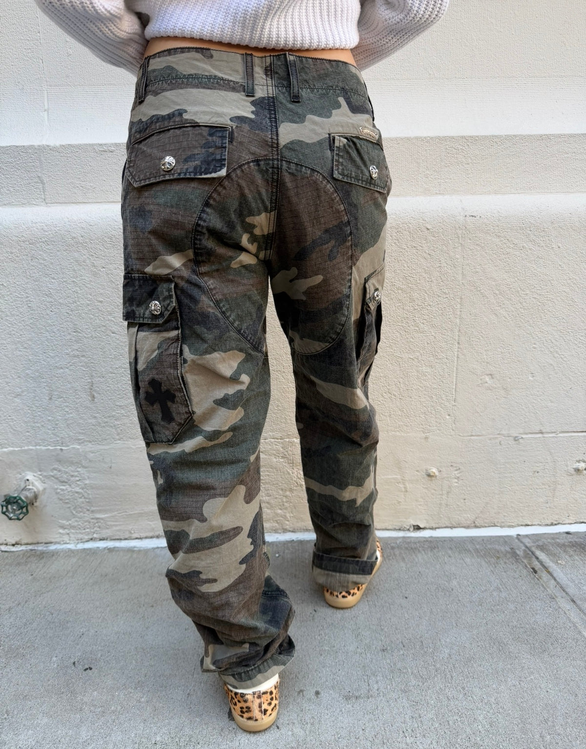 Chrome Hearts Camouflage Devil Dog Cargo Pants