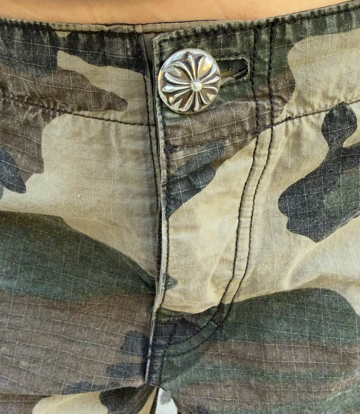 Chrome Hearts Camouflage Devil Dog Cargo Pants