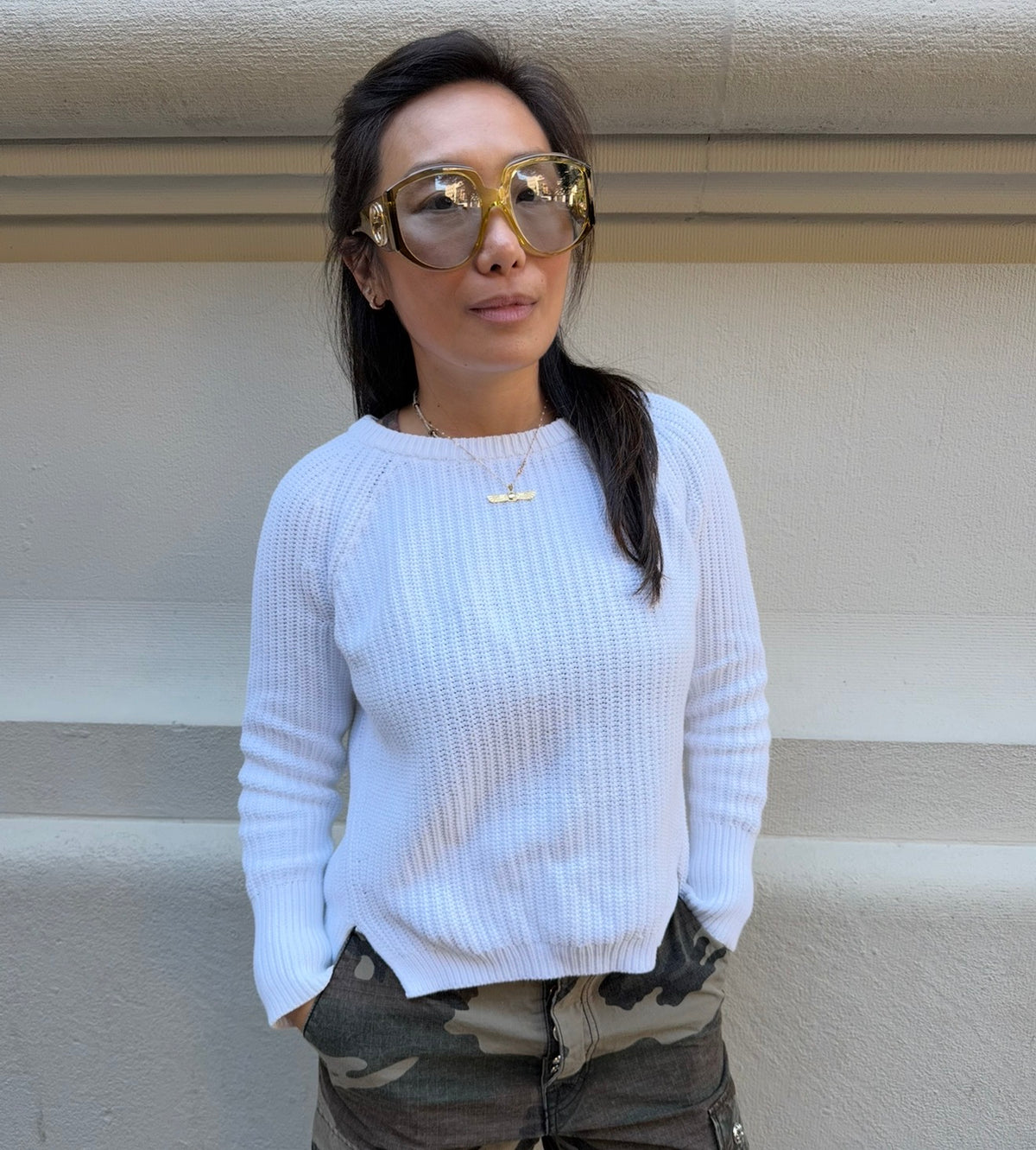 Gucci Khaki Green Oversized Sunglasses