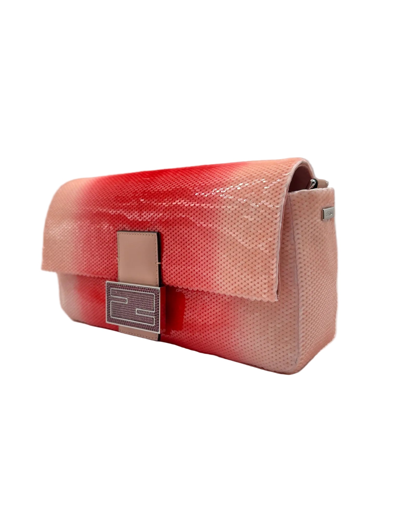 Fendi X Sarah Jessica Parker Pink Ombre Sequin Baguette