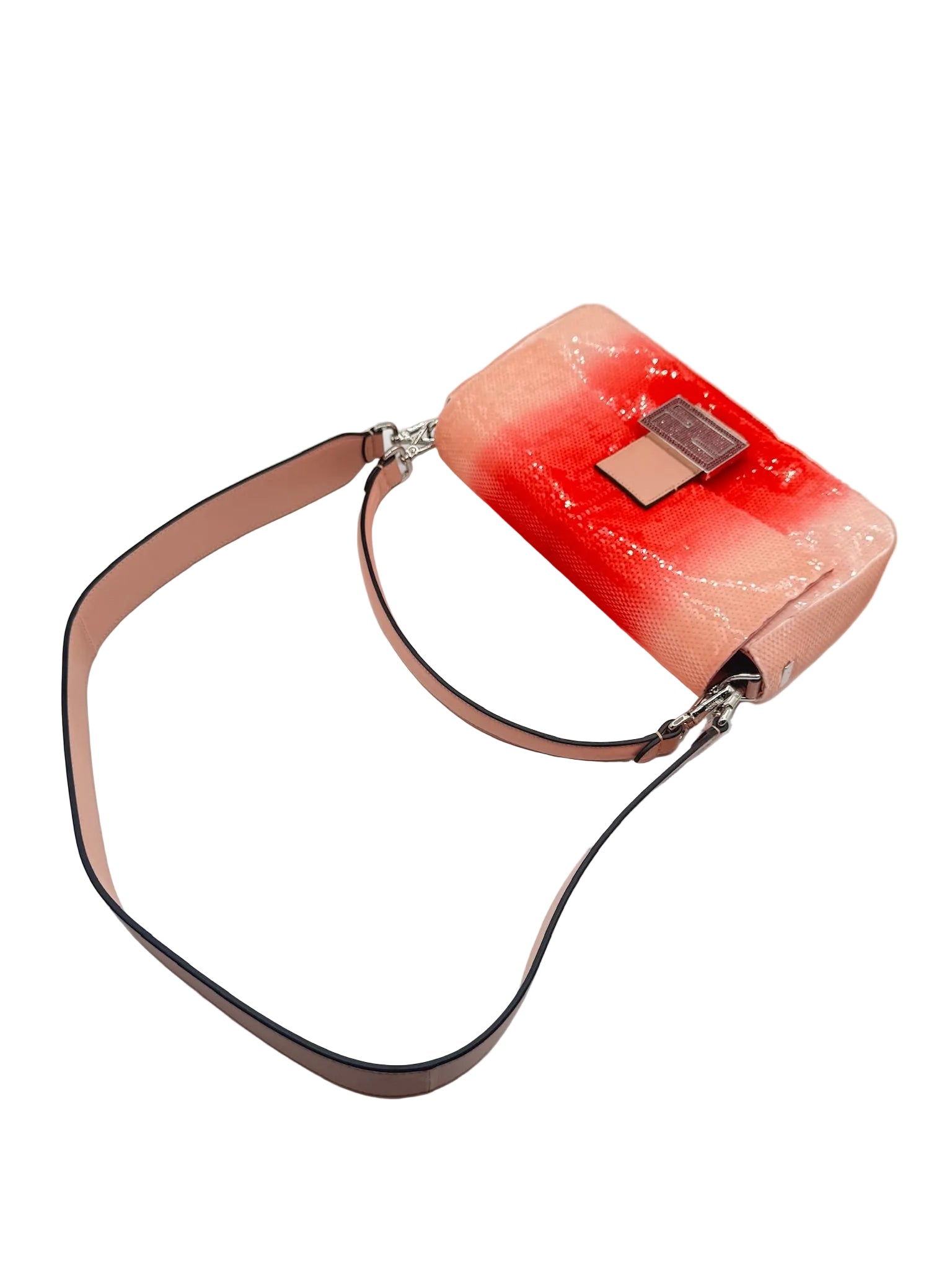 Fendi X Sarah Jessica Parker Pink Ombre Sequin Baguette