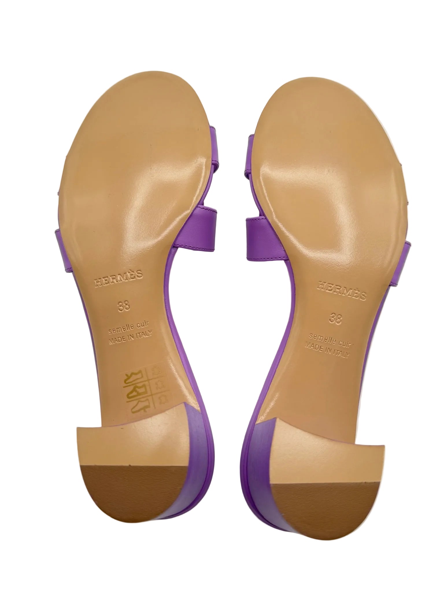 Hermès Oasis Sandals Violet Parme Purple