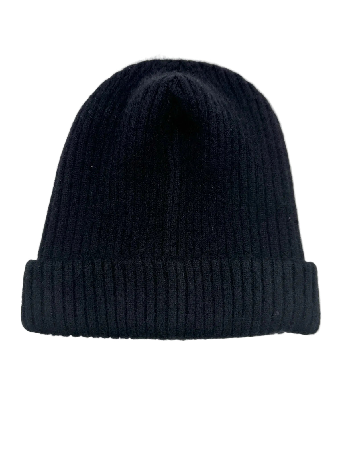 Chanel Black Beanie with White Chanel Sequins Logo