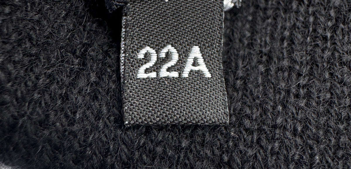 Chanel Black with White Beanie Black CC Logo