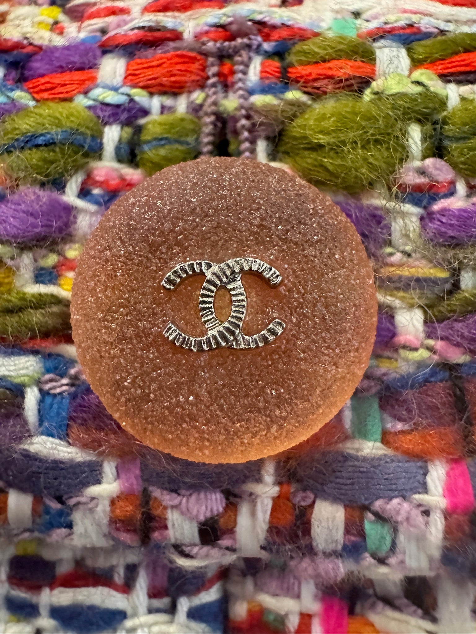 CHANEL Multicolor Tweed Jacket with Zippers