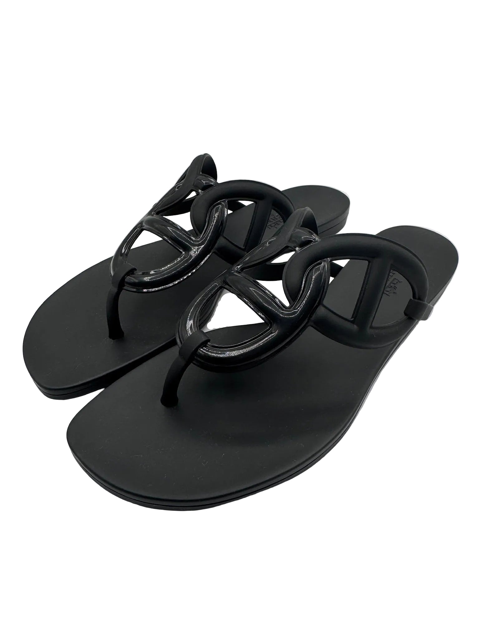 Hermès Egerie Black Sandal