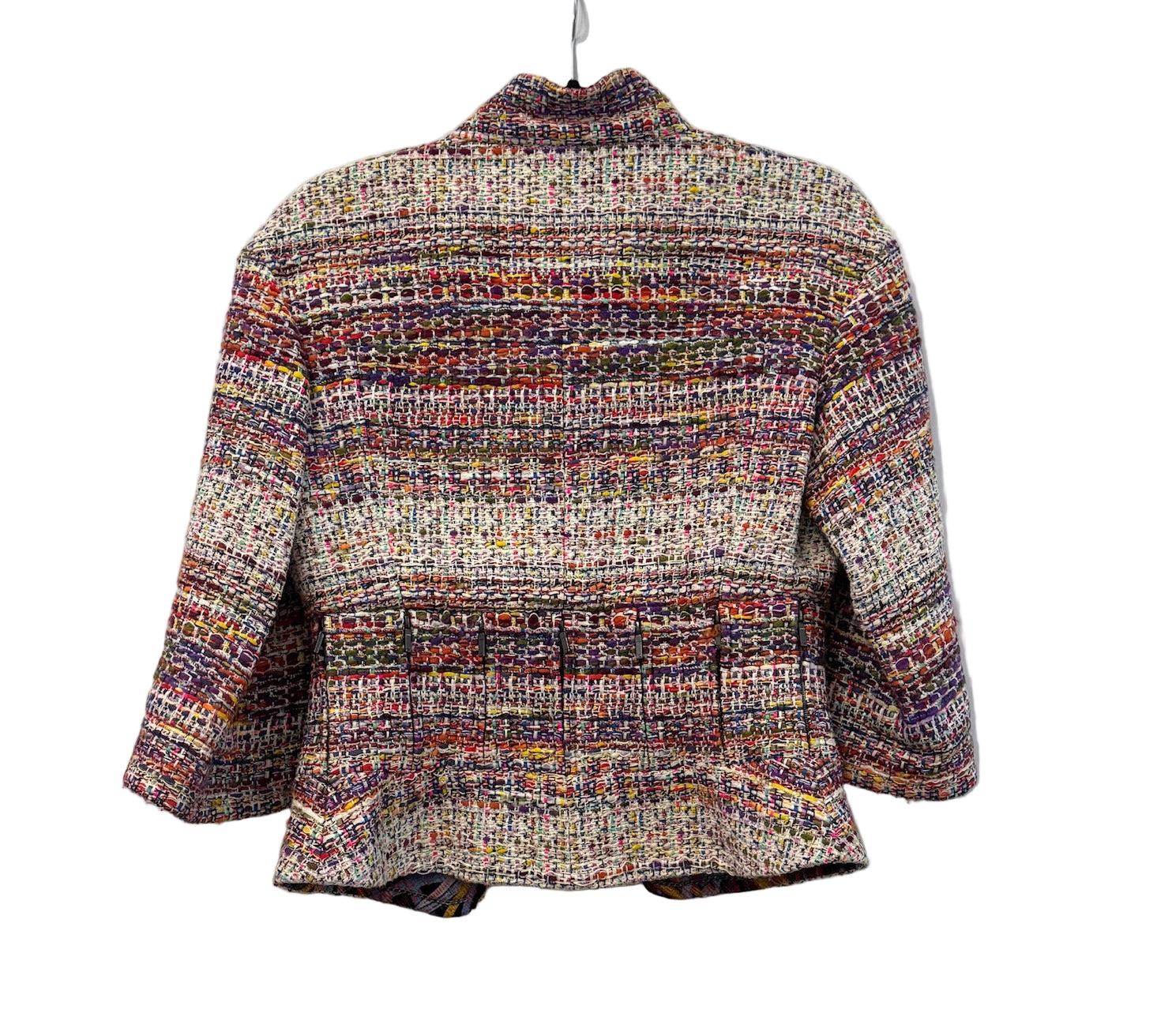 CHANEL Multicolor Tweed Jacket with Zippers