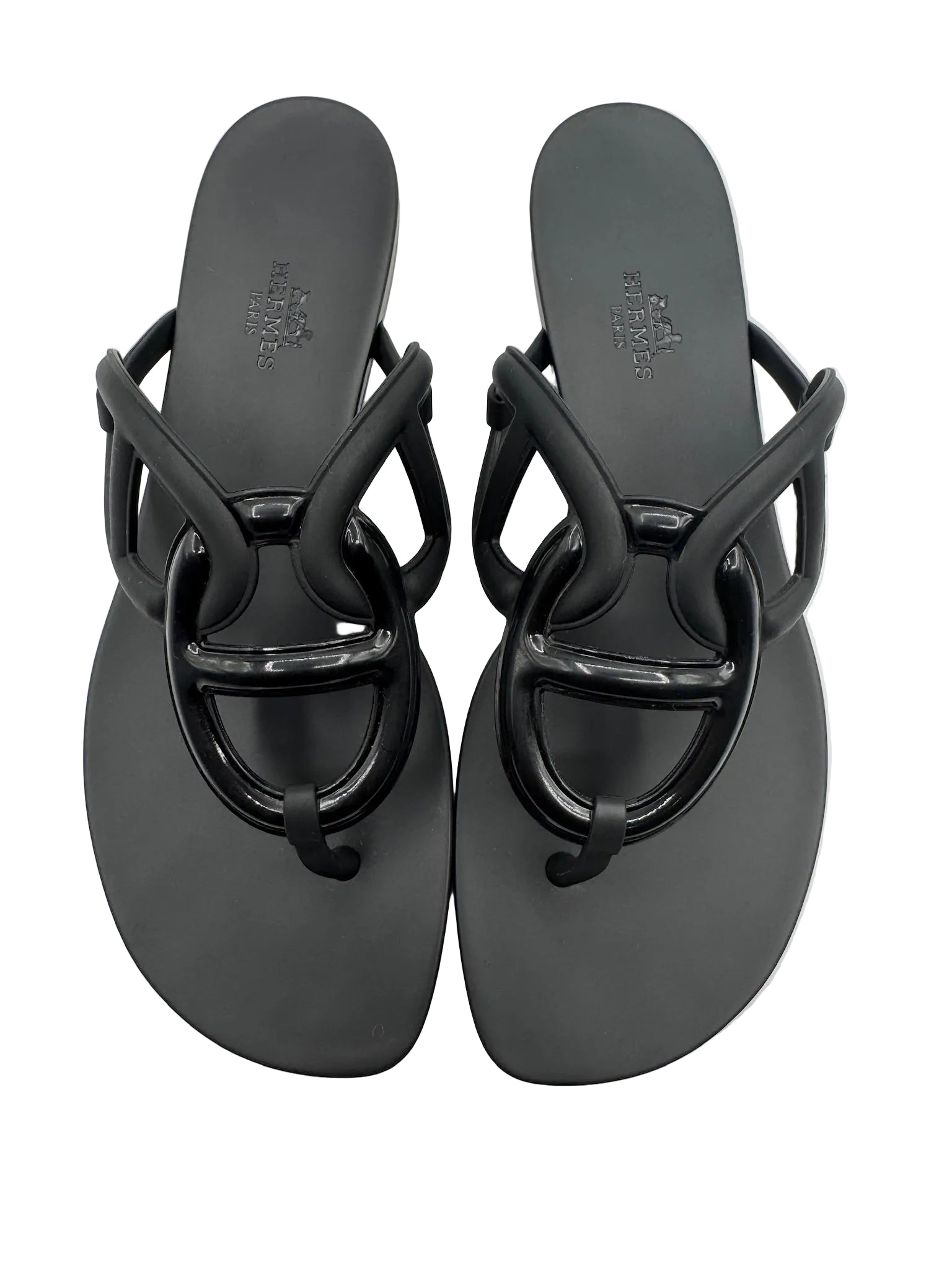 Hermès Egerie Black Sandal