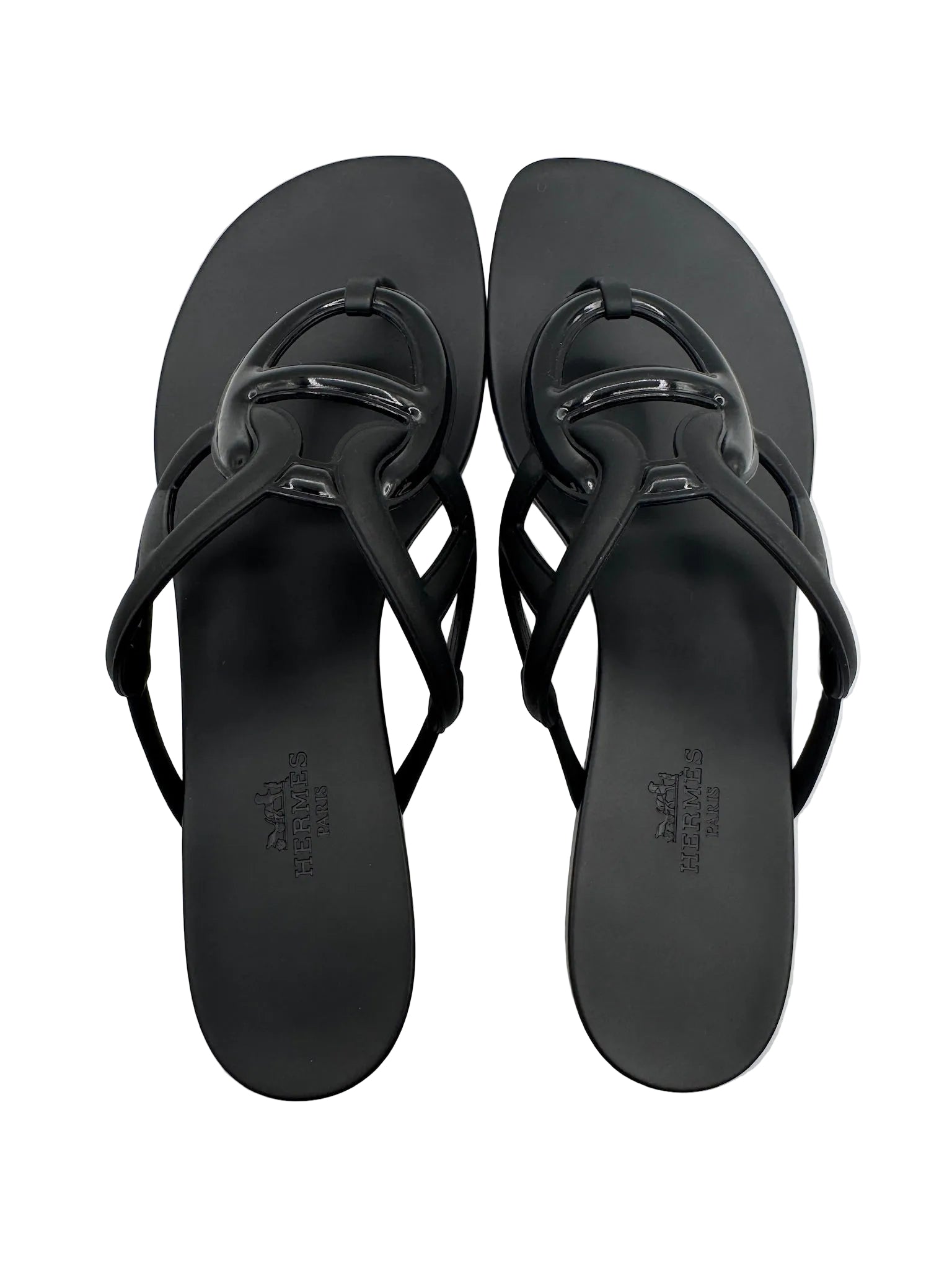 Hermès Egerie Black Sandal