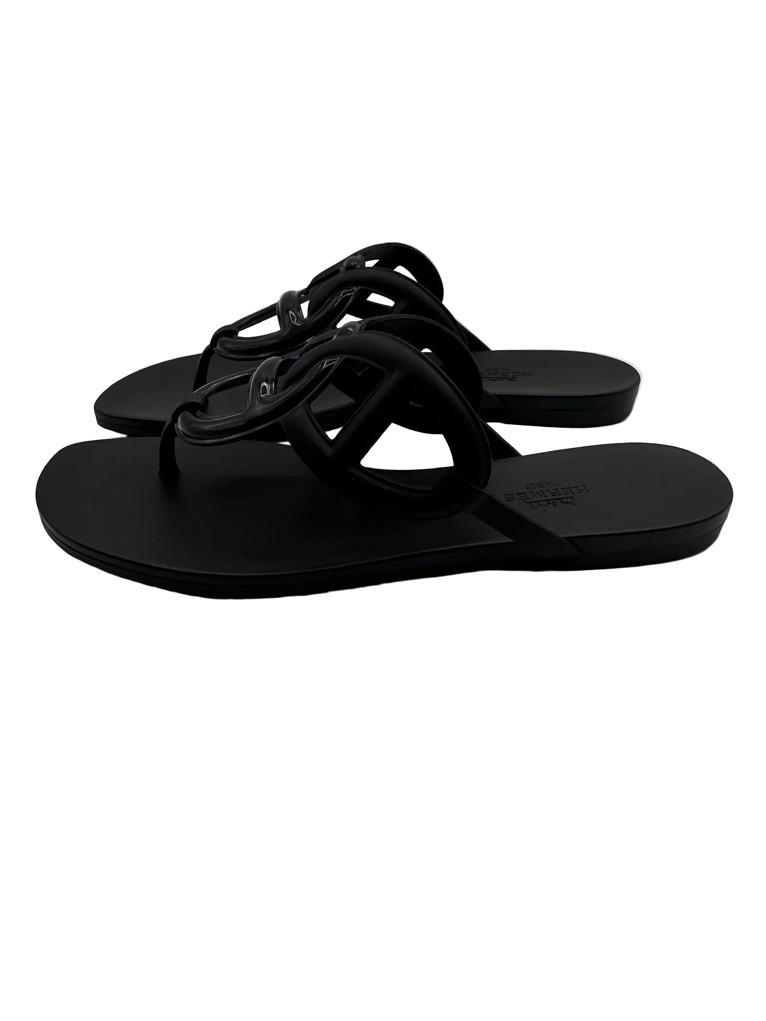 Hermès Egerie Black Sandal
