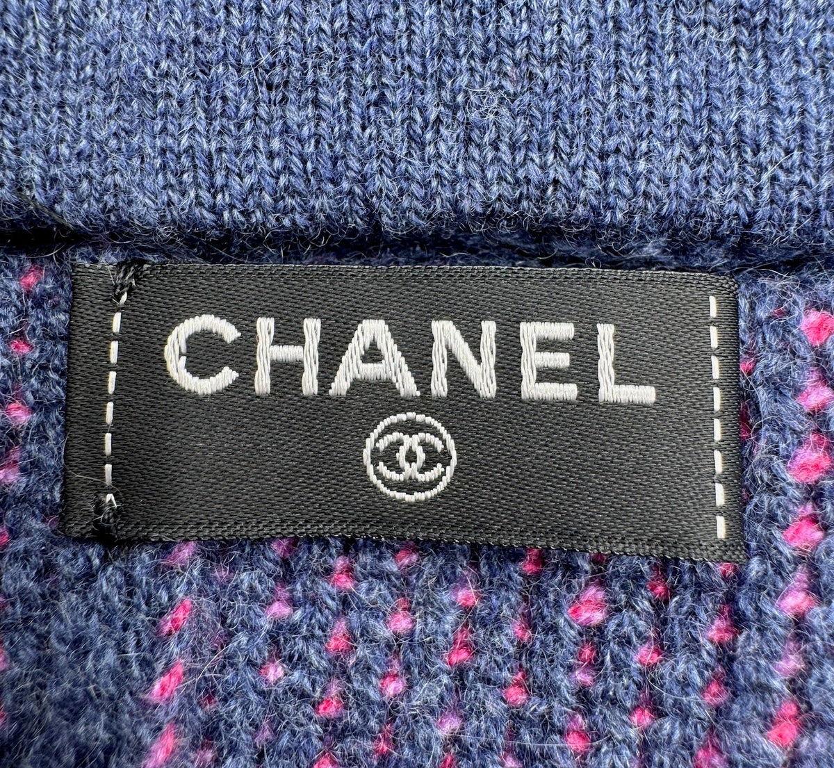 Chanel Blue and Pink Beanie
