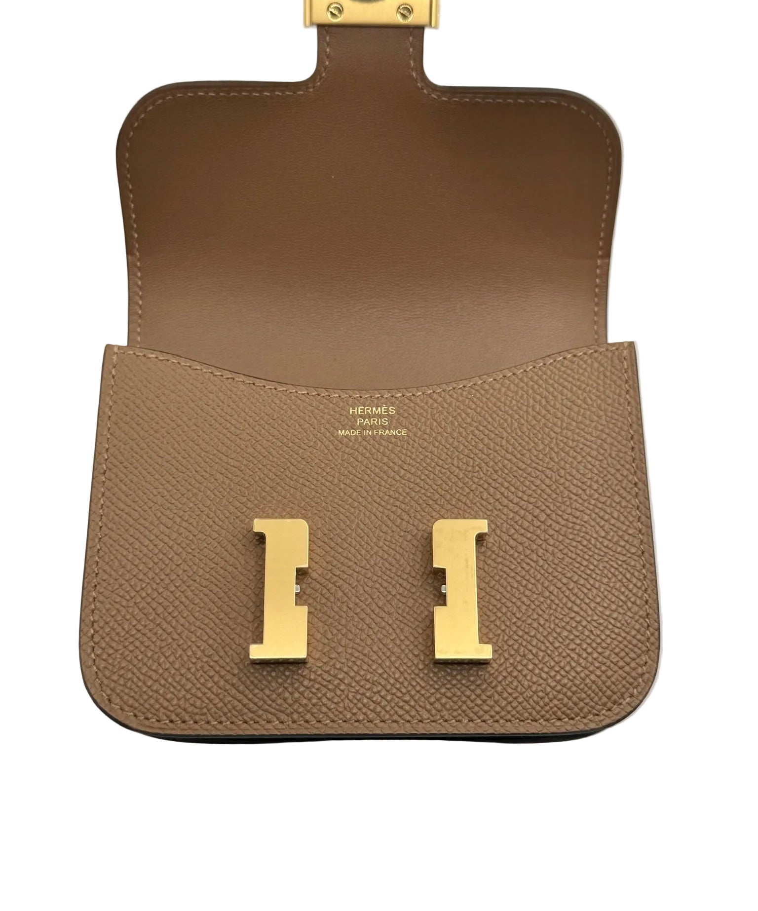Hermès Constance Slim Wallet Alezan Gold Hardware