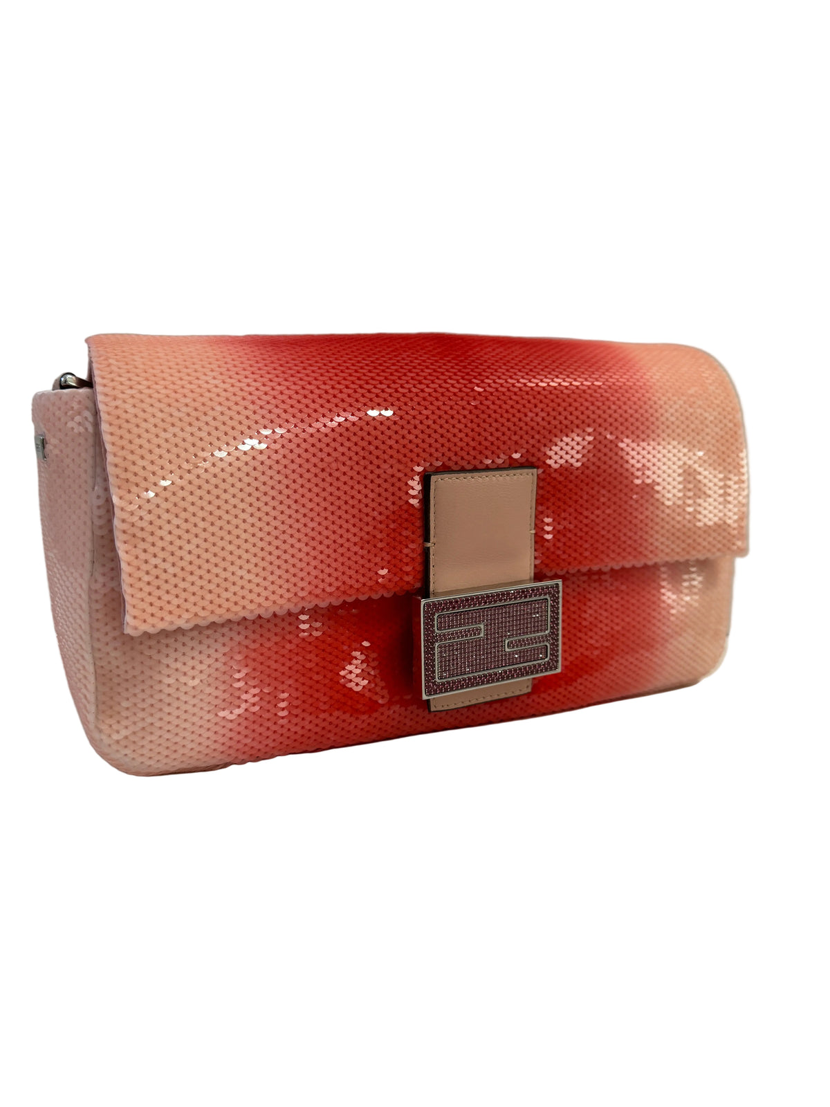 Fendi X Sarah Jessica Parker Pink Ombre Sequin Baguette