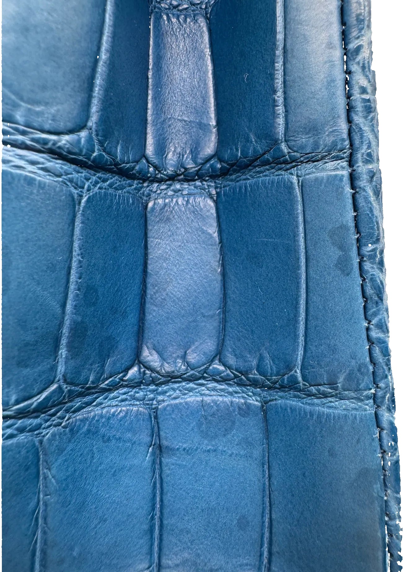 Chanel Blue Alligator Medium Classic Double Flapbag