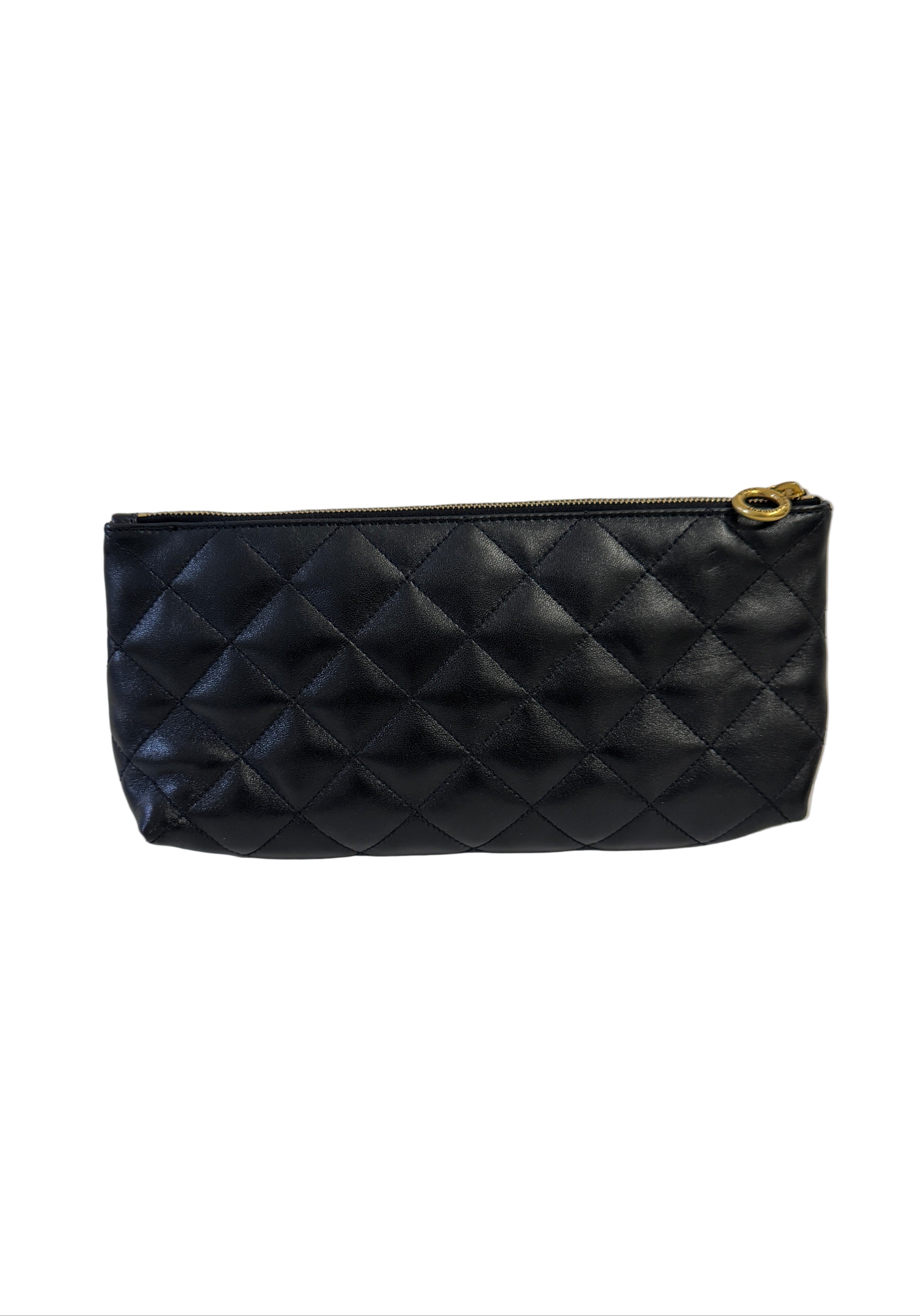 Saint Laurent YSL Black Leather Maxi Tote Bag