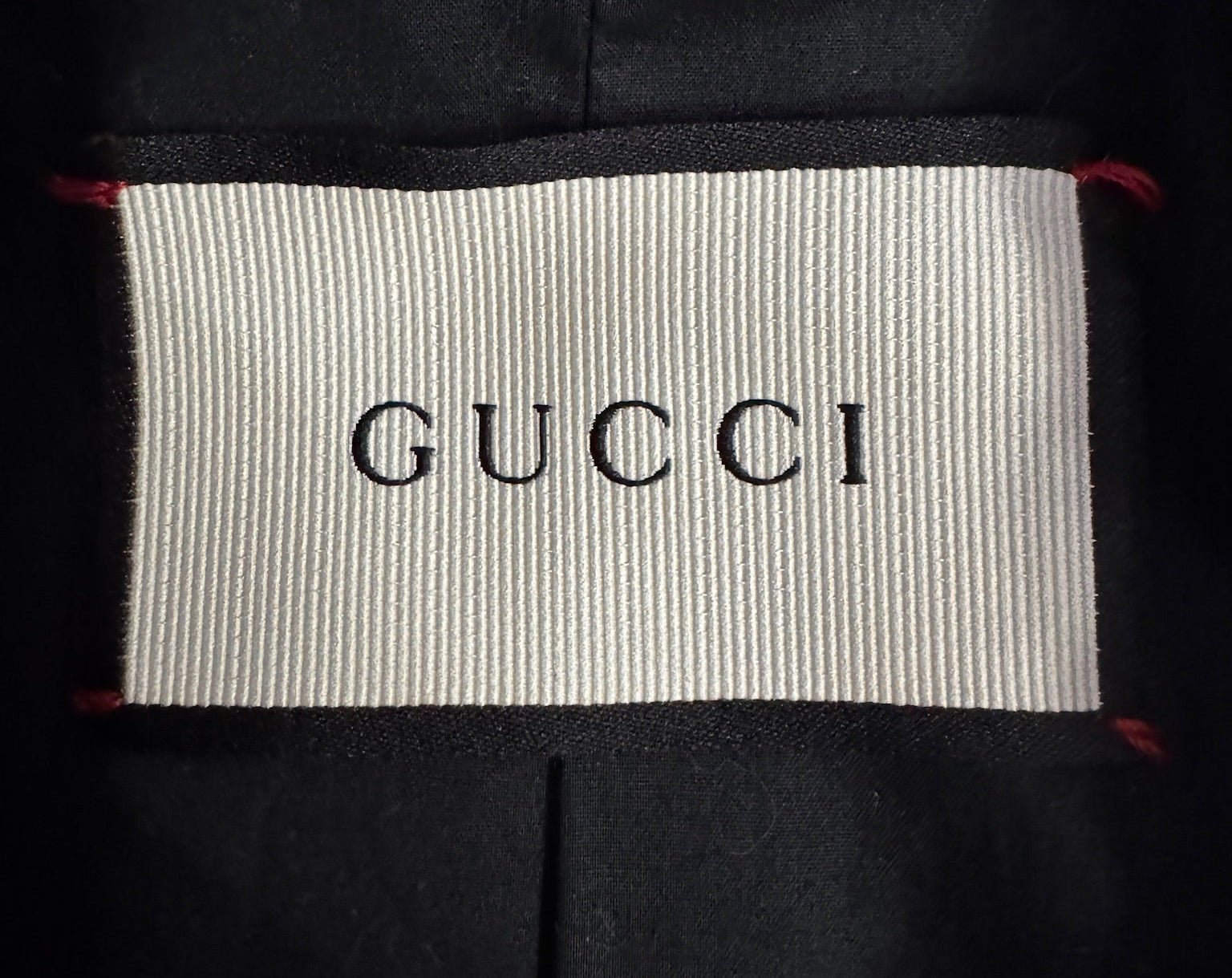 GUCCI Metallic Multicolor Coat with Bees and Mink on Cuffs