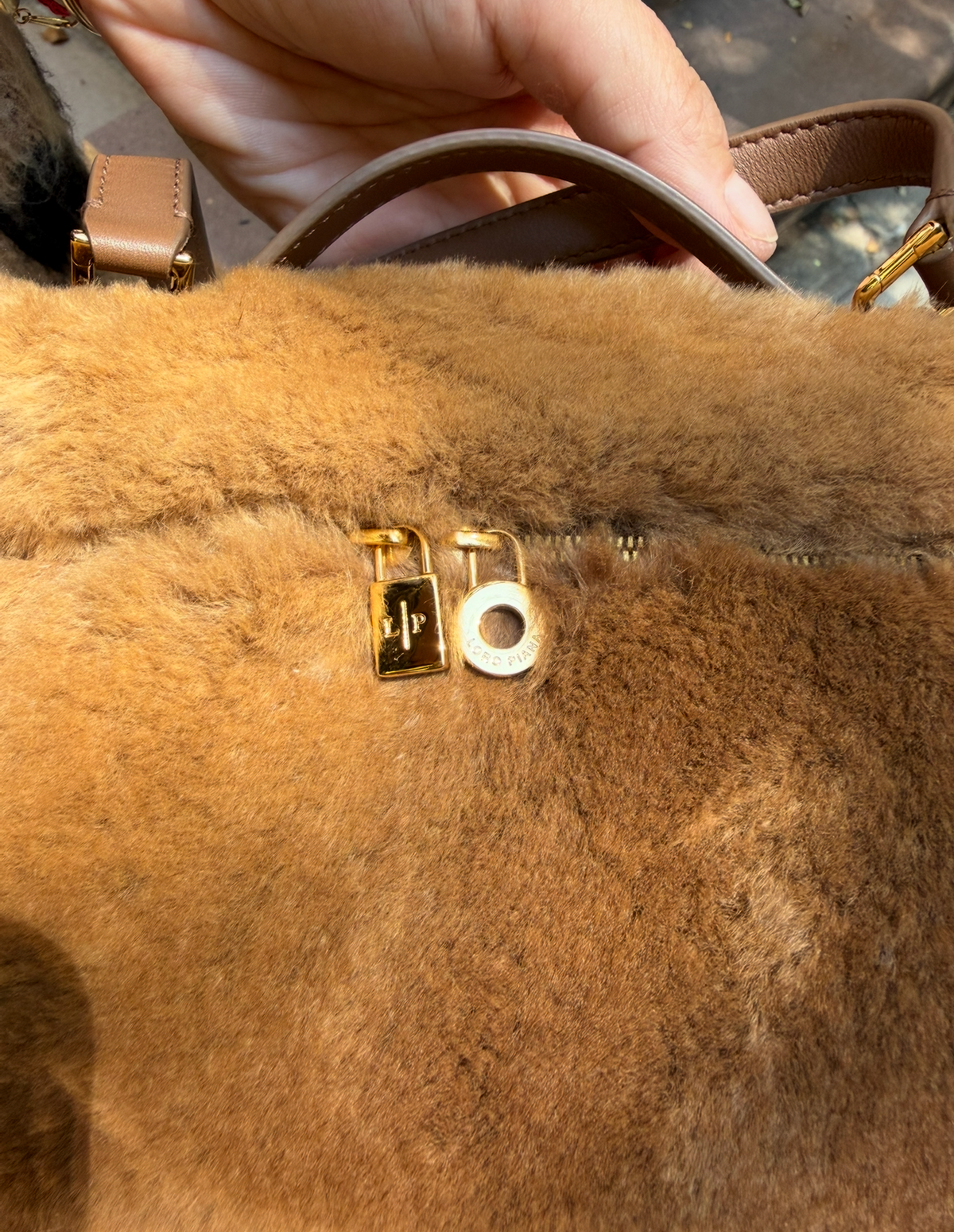 Loro Piana L19 Brown Mink Fur Pouch