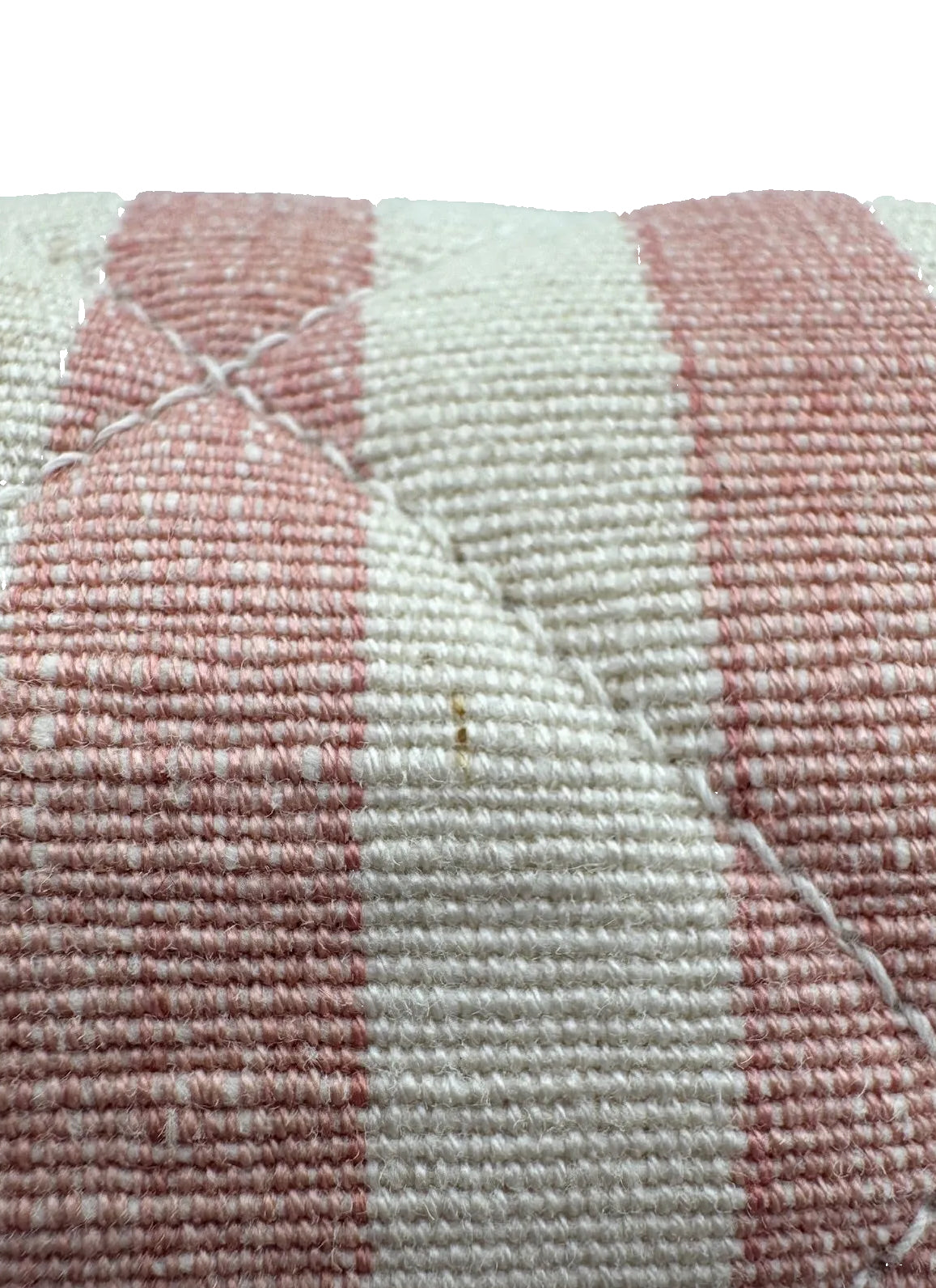CHANEL 1990s Vintage Pink and White Stripe Flapbag