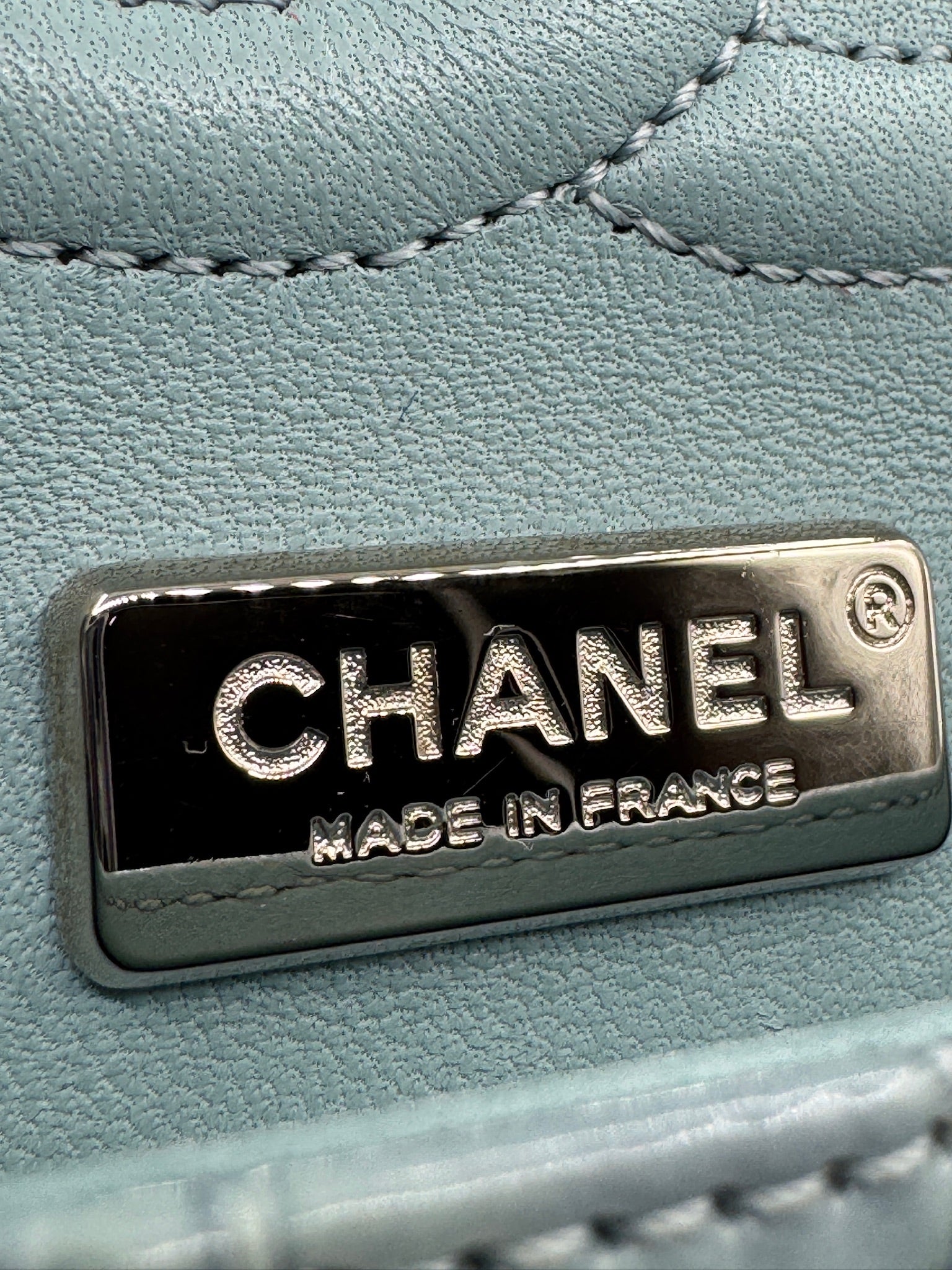 Chanel Ombre Blue Alligator Medium Flapbag