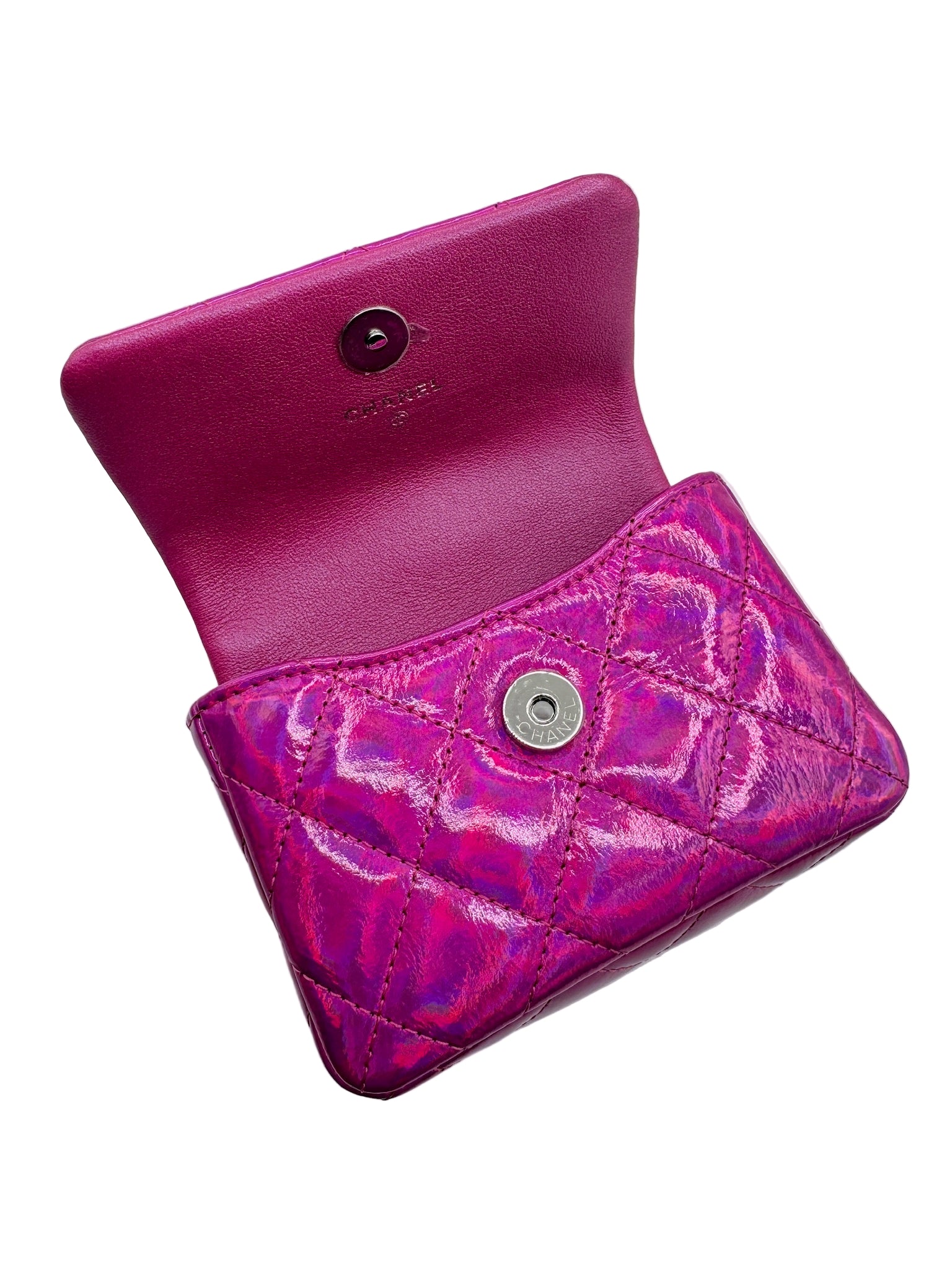 Chanel Pink Iridescent Mirror Bag Charm