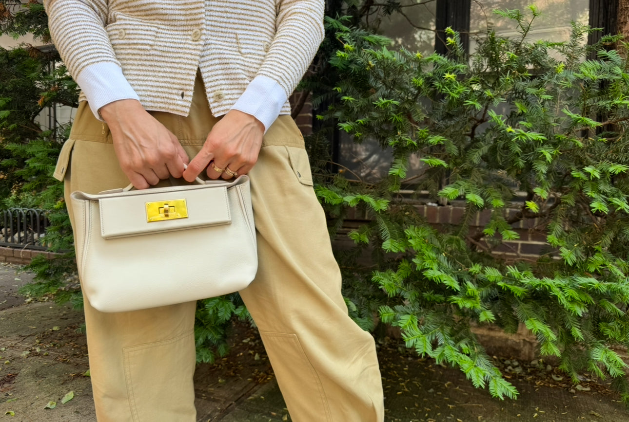 Hermes Mini 24/24 Beton Evercolor Gold Hardware